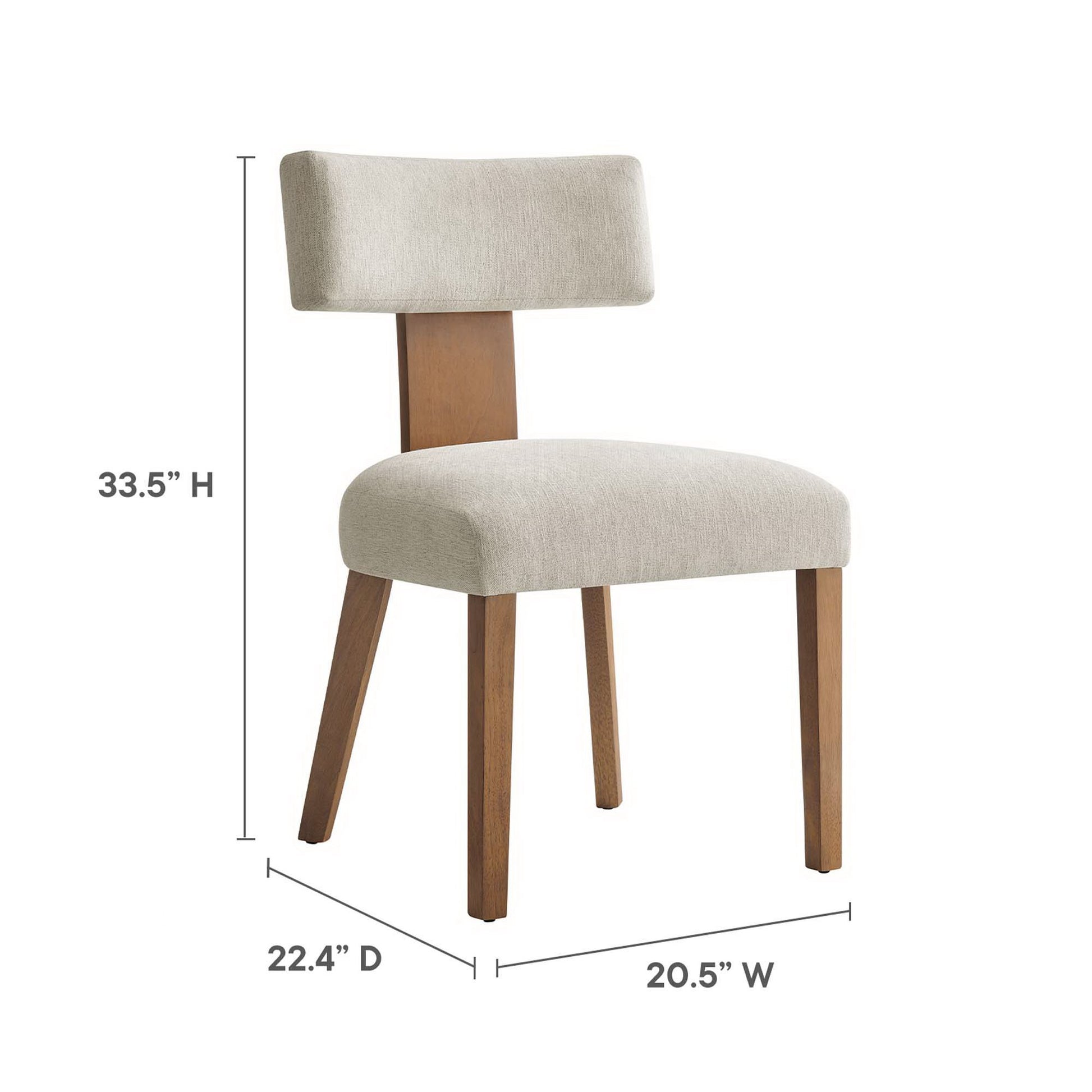Nalani Fabric Upholstered Dining Chairs Set of 2 by Modway - Best Buy Furniture