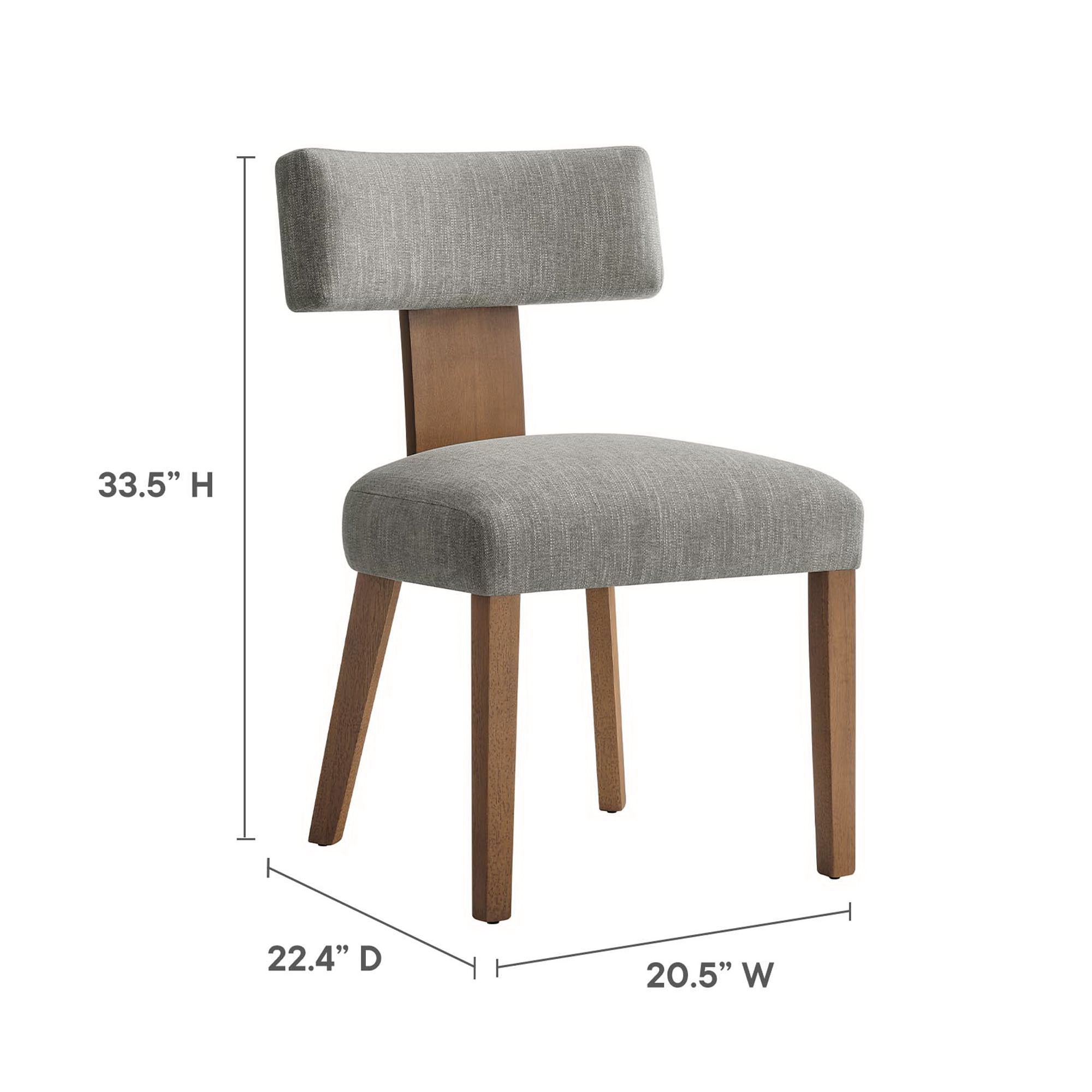 Nalani Fabric Upholstered Dining Chairs Set of 2 by Modway - Best Buy Furniture
