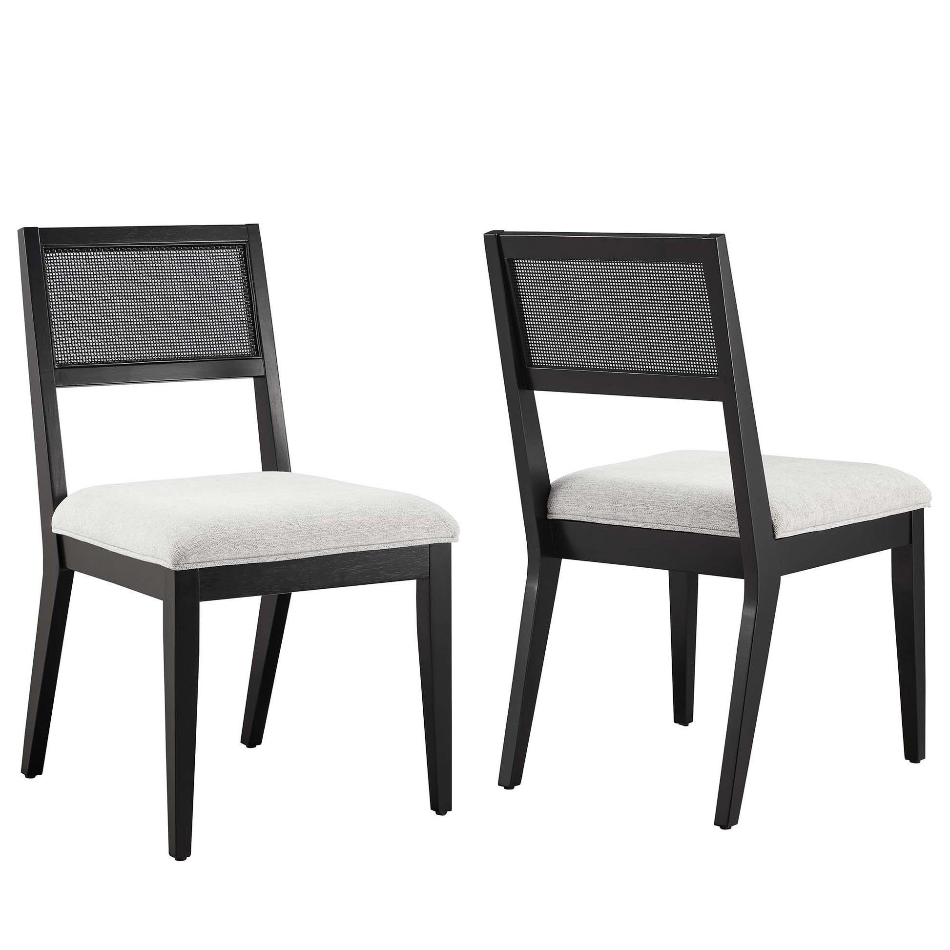 Nimba Faux Rattan Fabric Dining Chairs Set of 2 by Modway - Best Buy Furniture