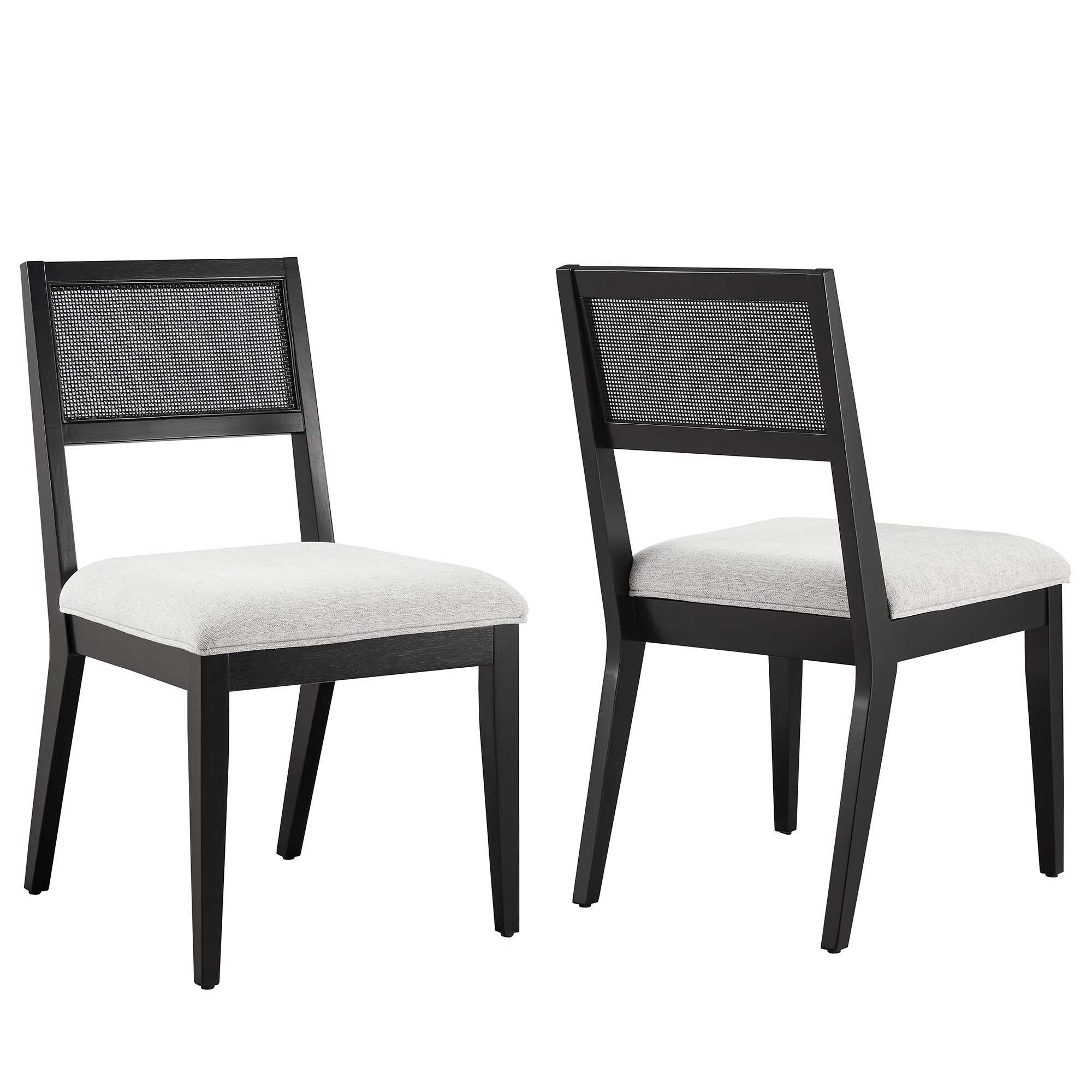 Nimba Faux Rattan Fabric Dining Chairs Set of 2 by Modway - Best Buy Furniture