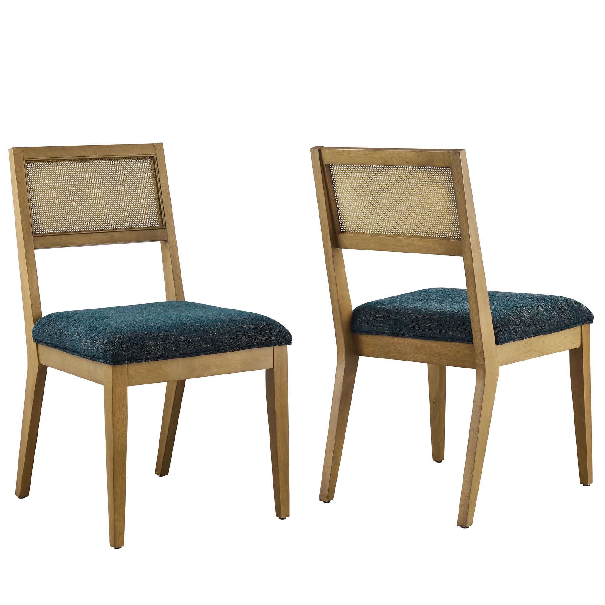Nimba Faux Rattan Fabric Dining Chairs Set of 2 by Modway - Best Buy Furniture