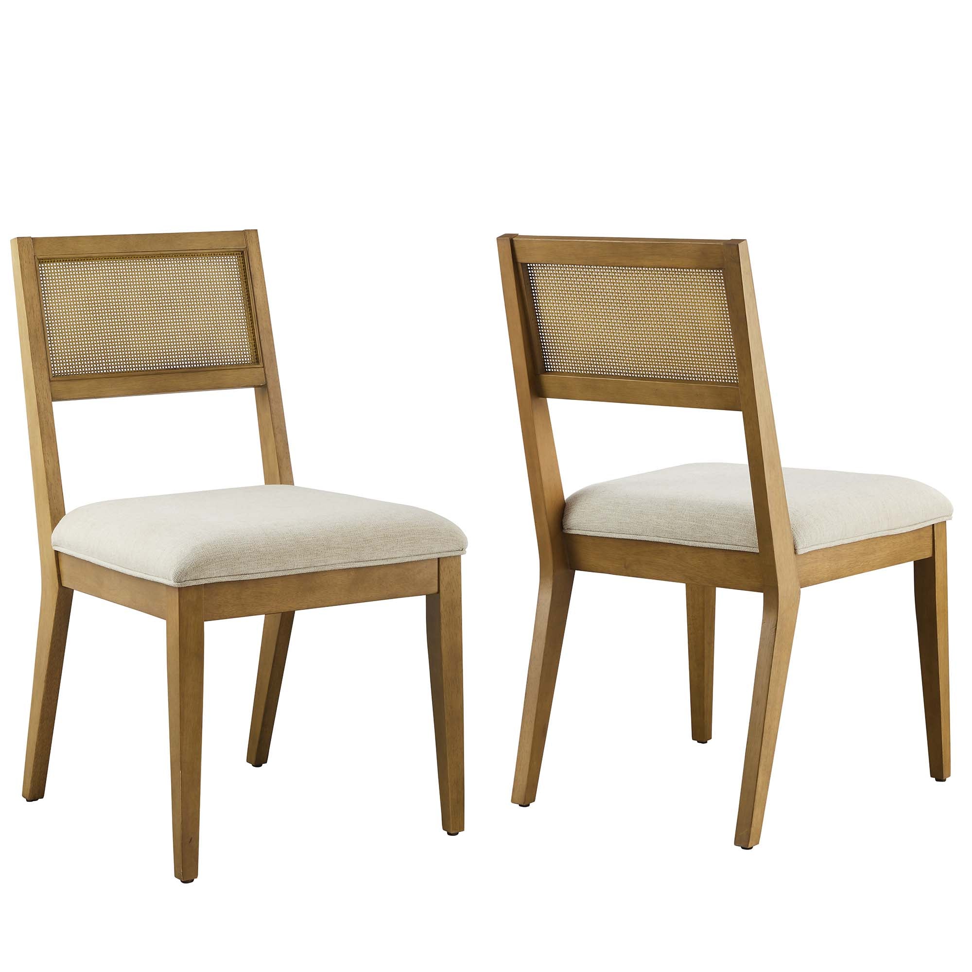 Nimba Faux Rattan Fabric Dining Chairs Set of 2 by Modway - Best Buy Furniture