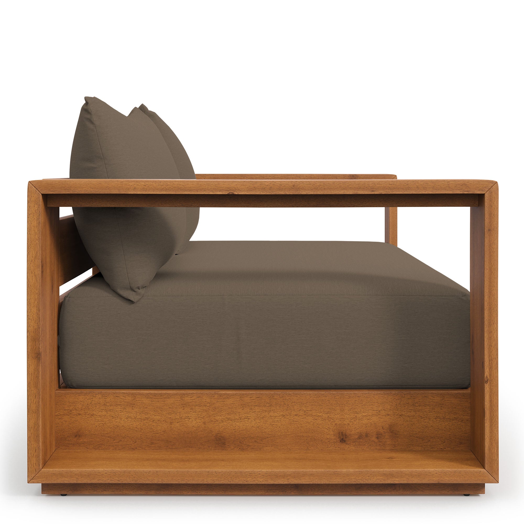 Tahoe Acacia Wood Outdoor Patio Acacia Wood Loveseat by Modway