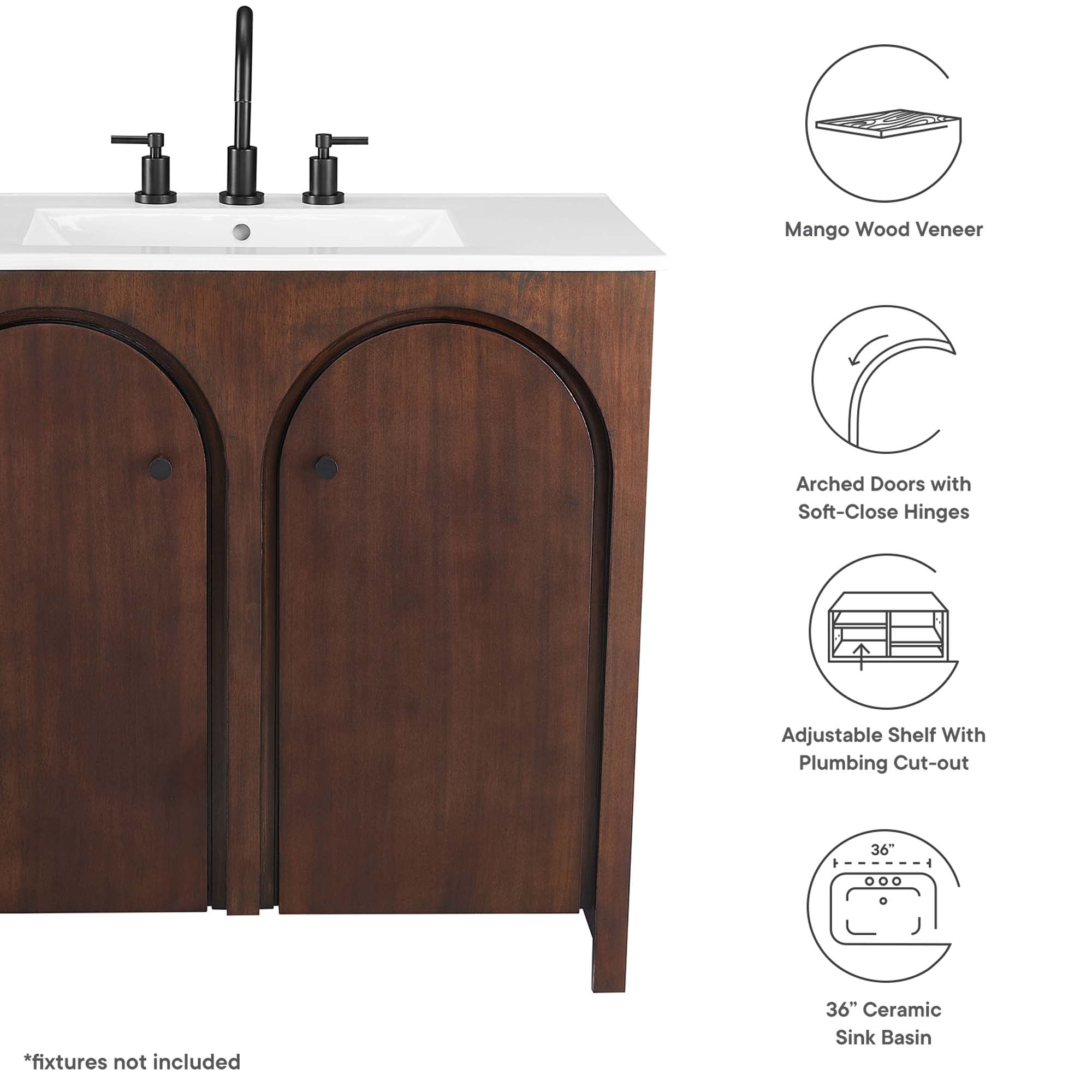 Appia 36" Bathroom Vanity by Modway