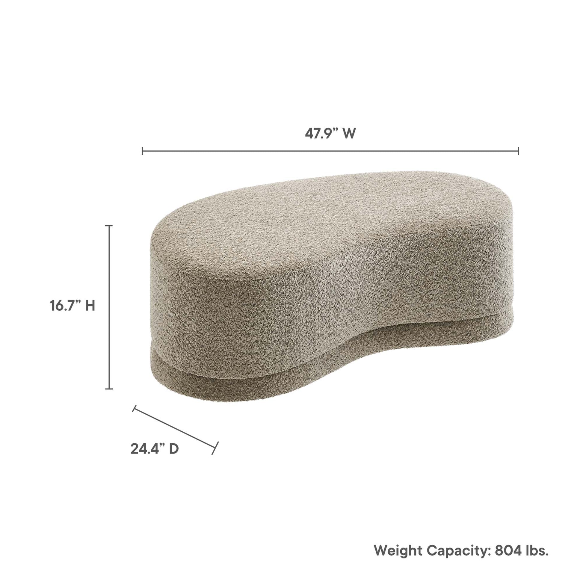 Nimbus 48" Upholstered Ottoman Bench by Modway - Best Buy Furniture