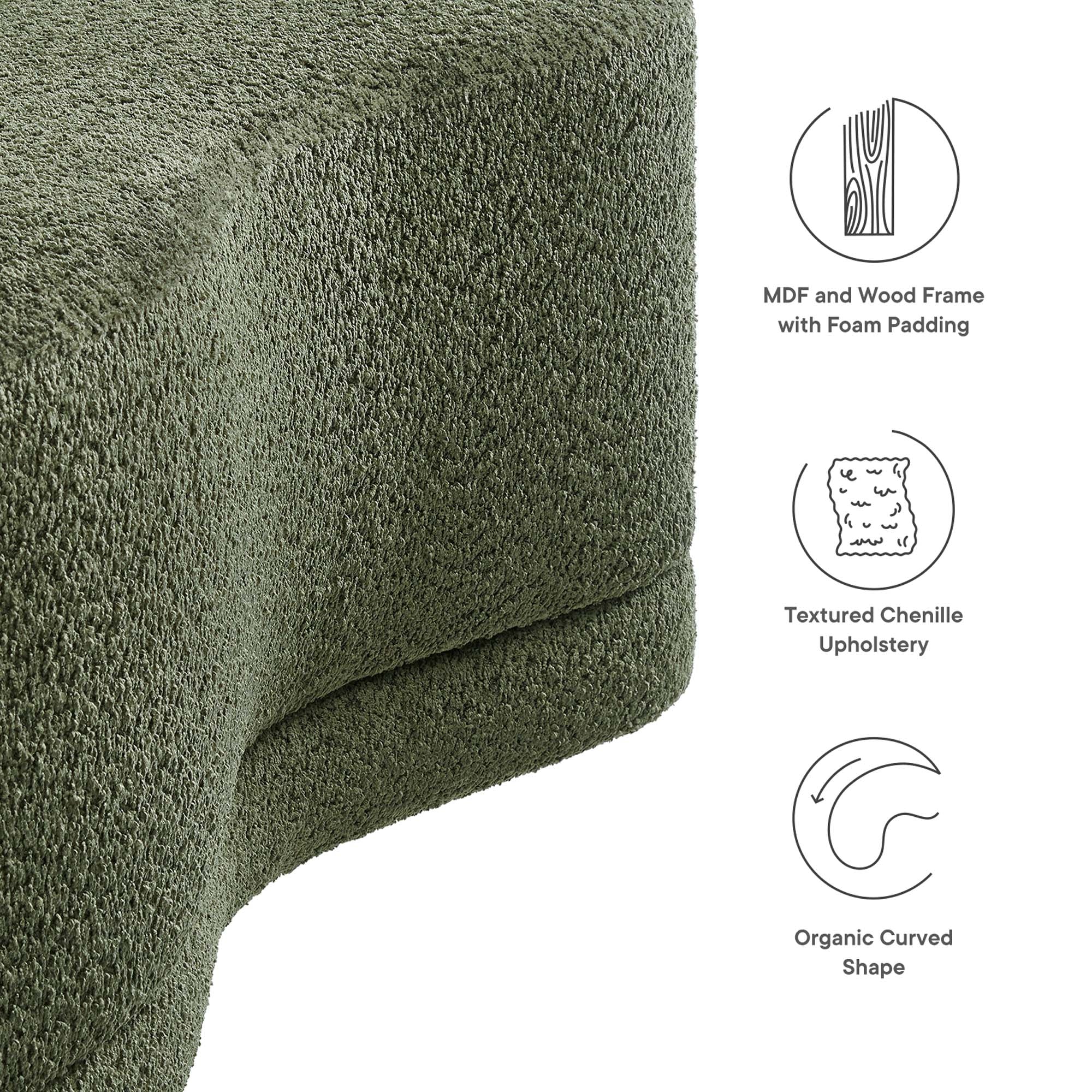 Nimbus 48" Upholstered Ottoman Bench by Modway - Best Buy Furniture