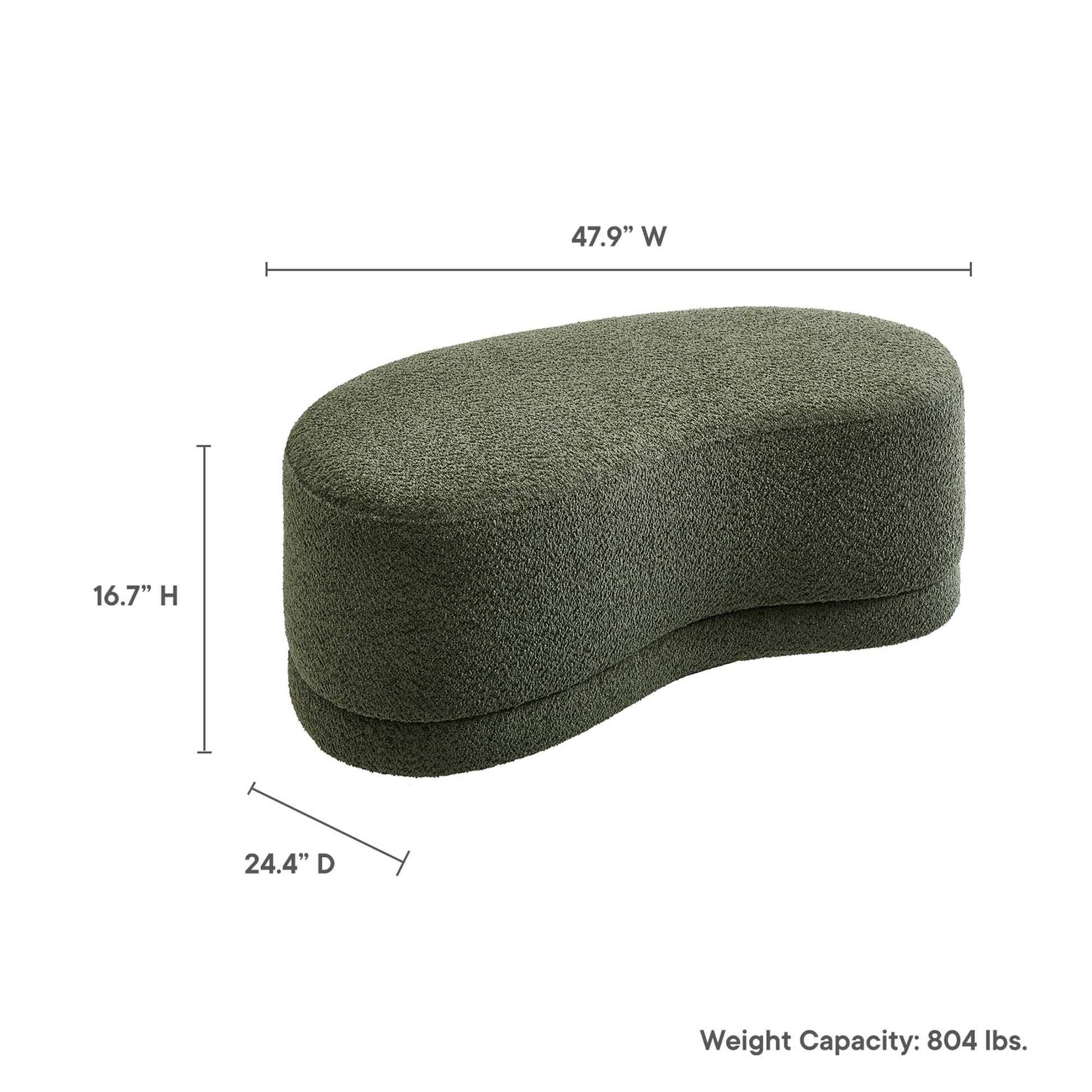 Nimbus 48" Upholstered Ottoman Bench by Modway - Best Buy Furniture