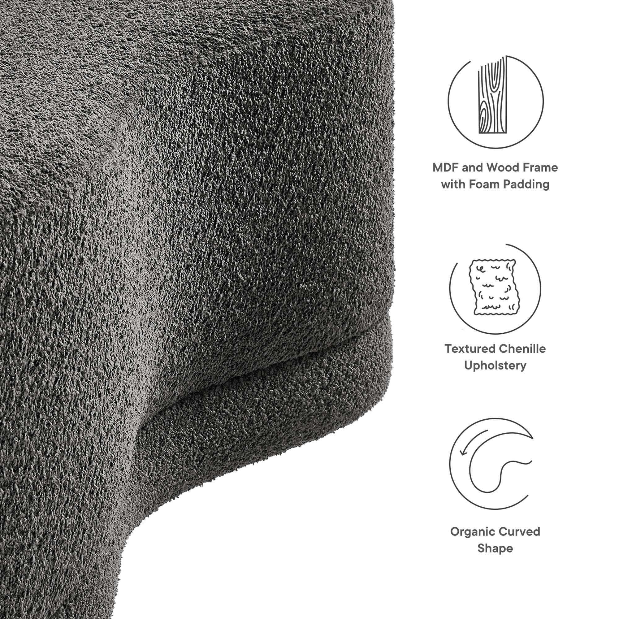 Nimbus 48" Upholstered Ottoman Bench by Modway - Best Buy Furniture