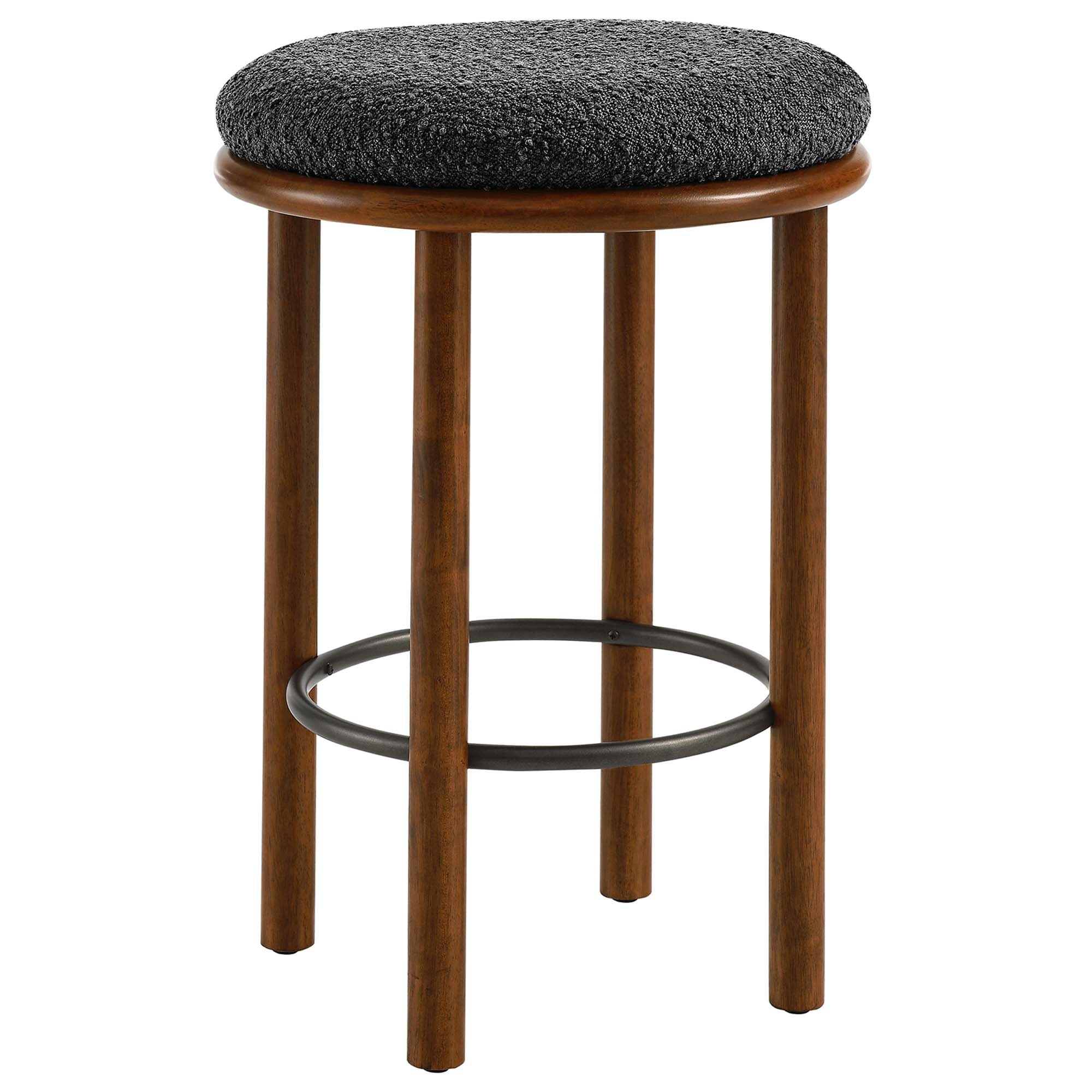 Fable Boucle Fabric Counter Stools Set of 2 by Modway