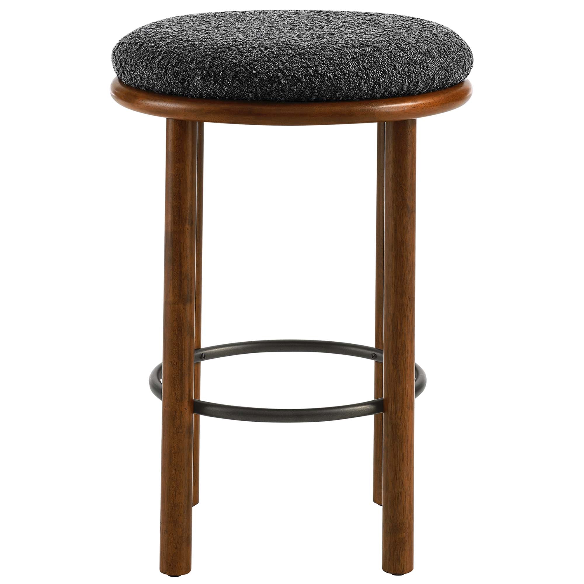 Fable Boucle Fabric Counter Stools Set of 2 by Modway