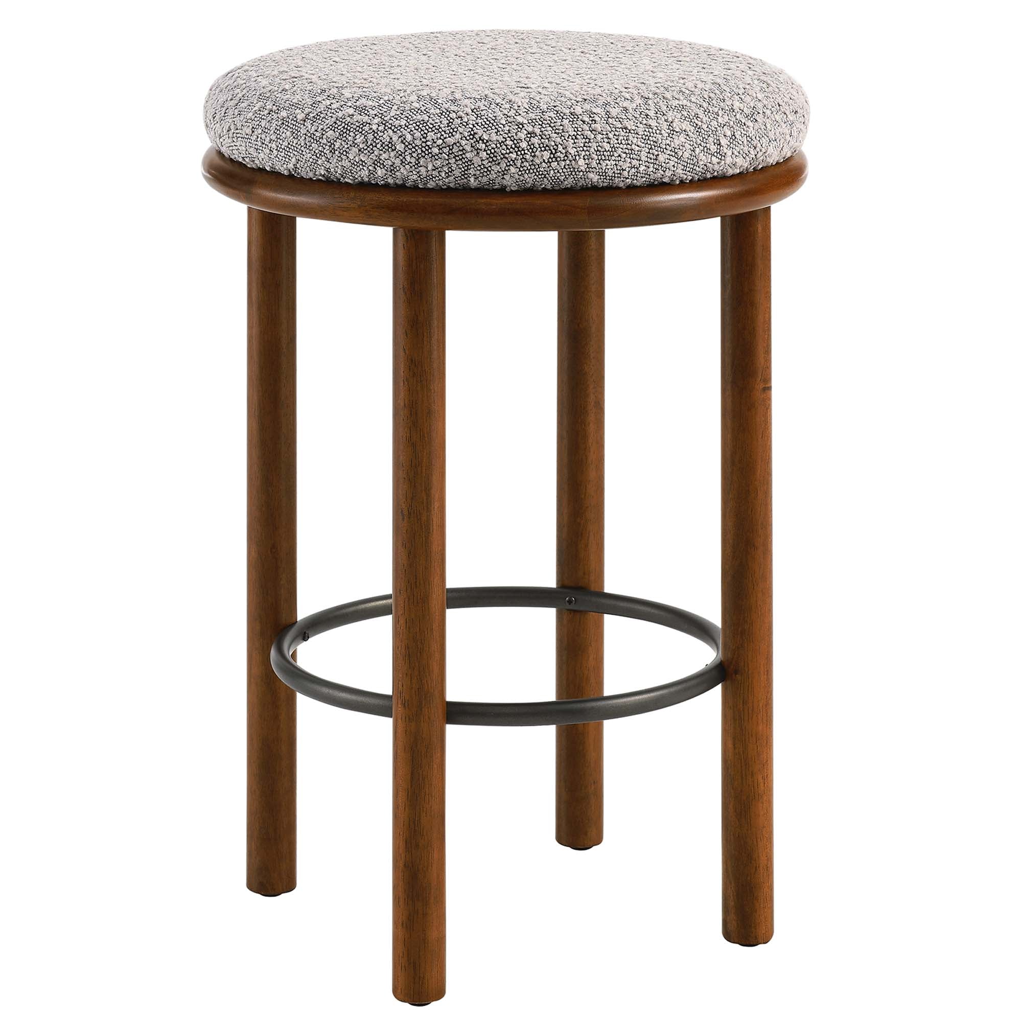 Fable Boucle Fabric Counter Stools Set of 2 by Modway