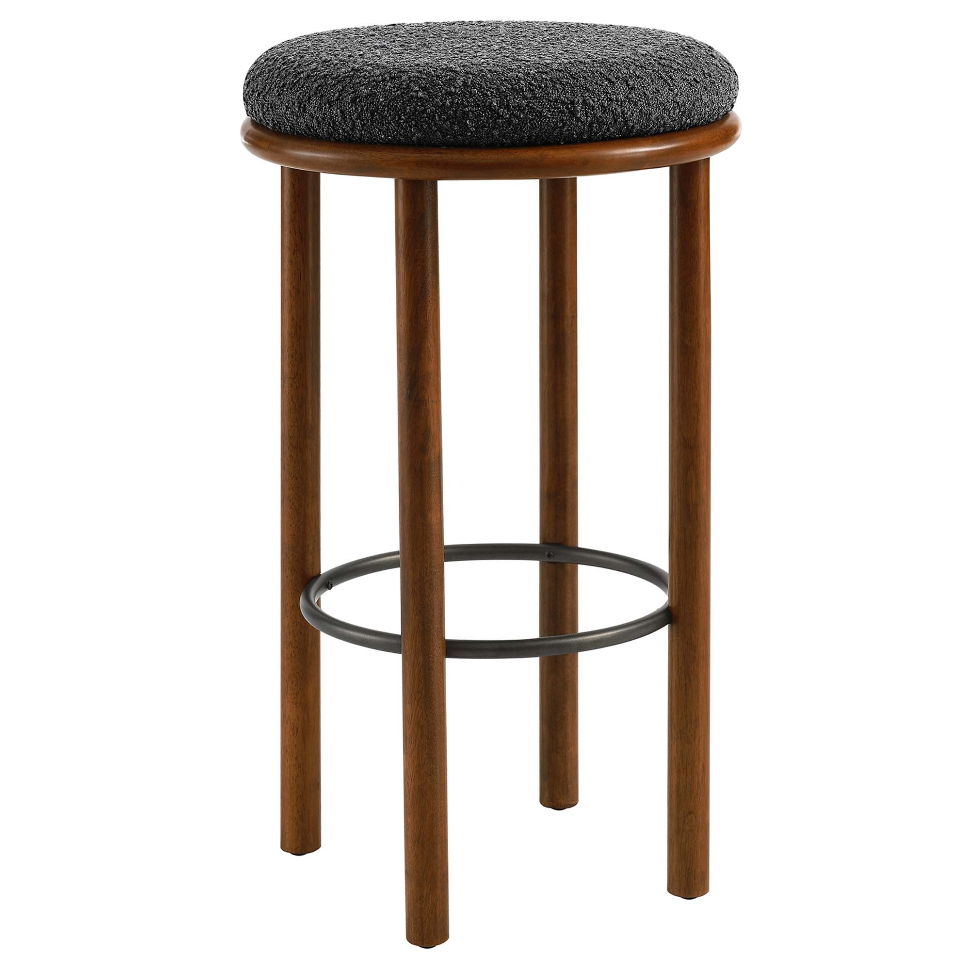 Fable Boucle Fabric Bar Stools Set of 2 by Modway