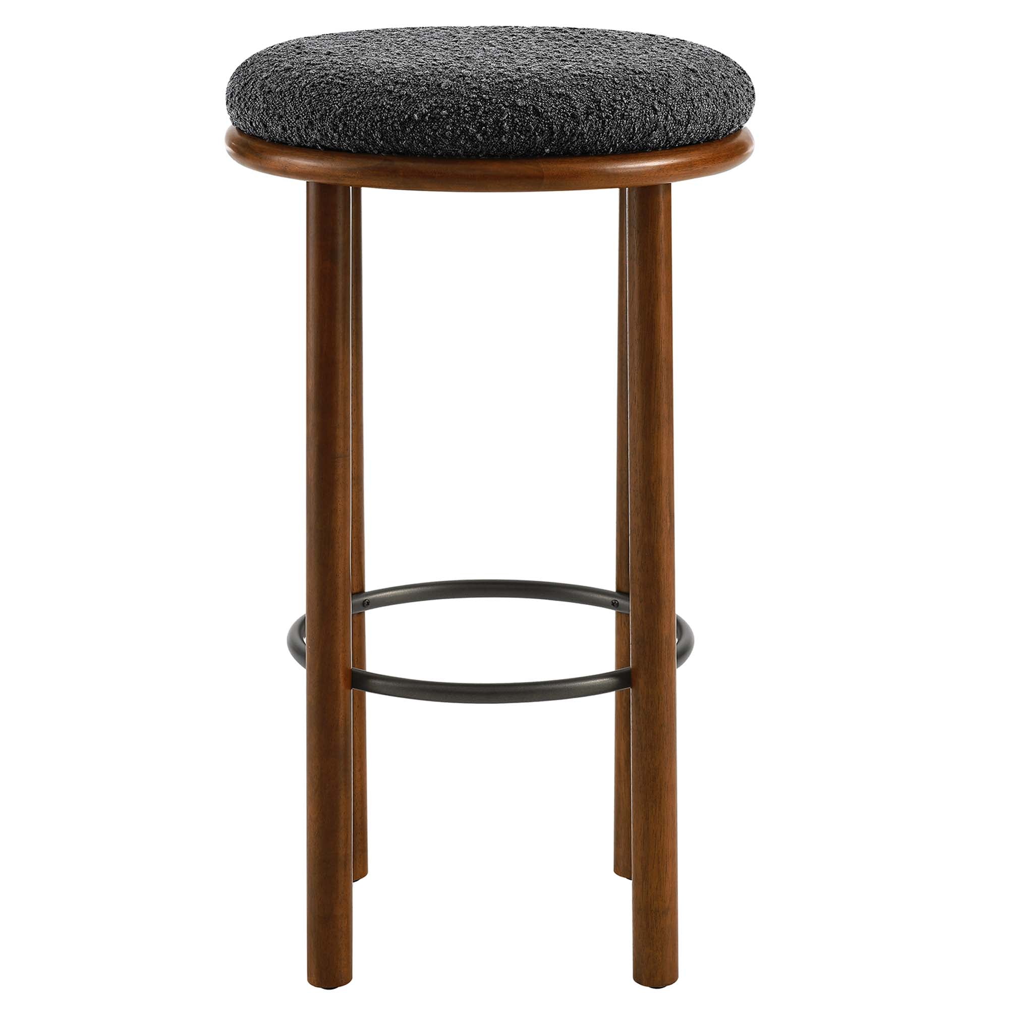 Fable Boucle Fabric Bar Stools Set of 2 by Modway