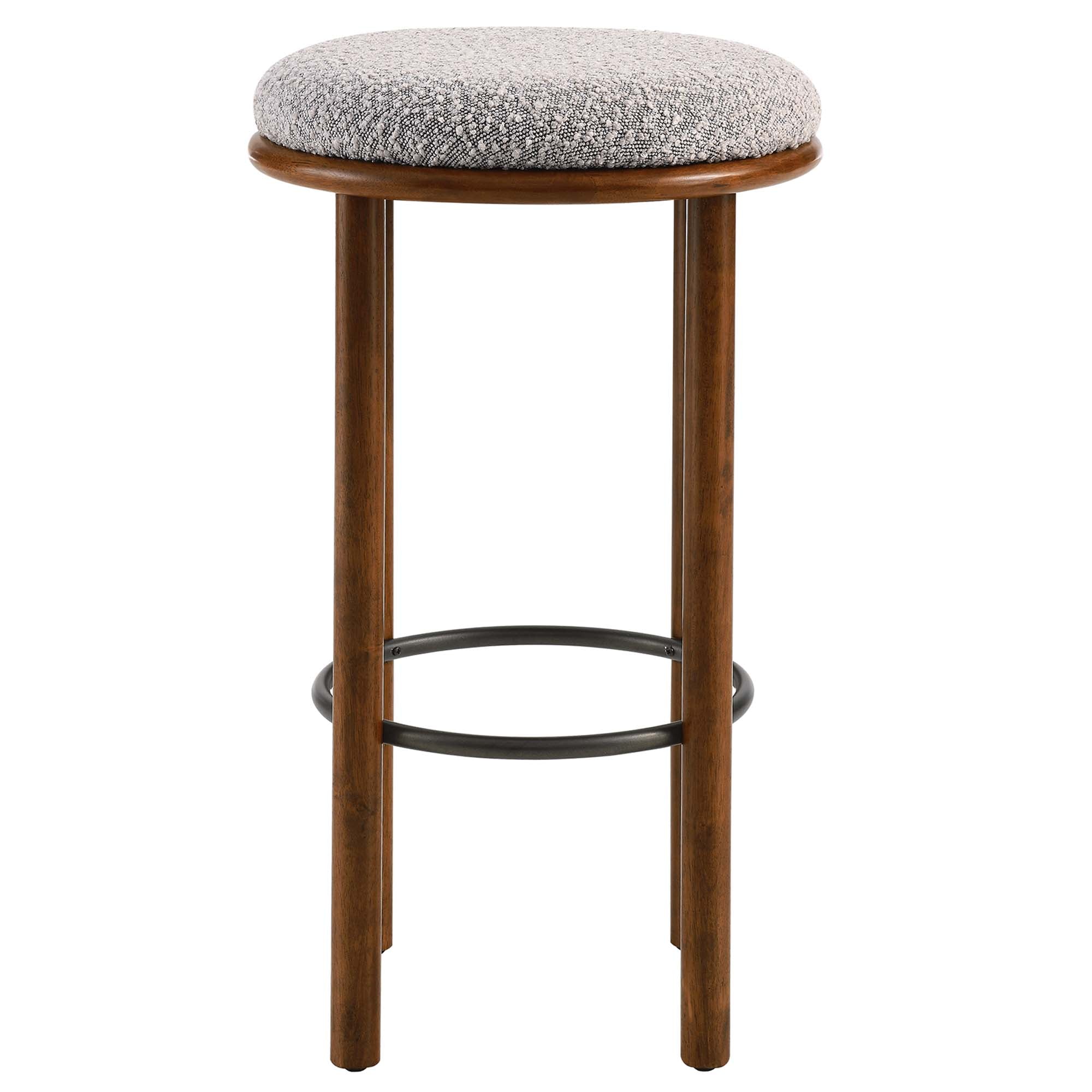 Fable Boucle Fabric Bar Stools Set of 2 by Modway