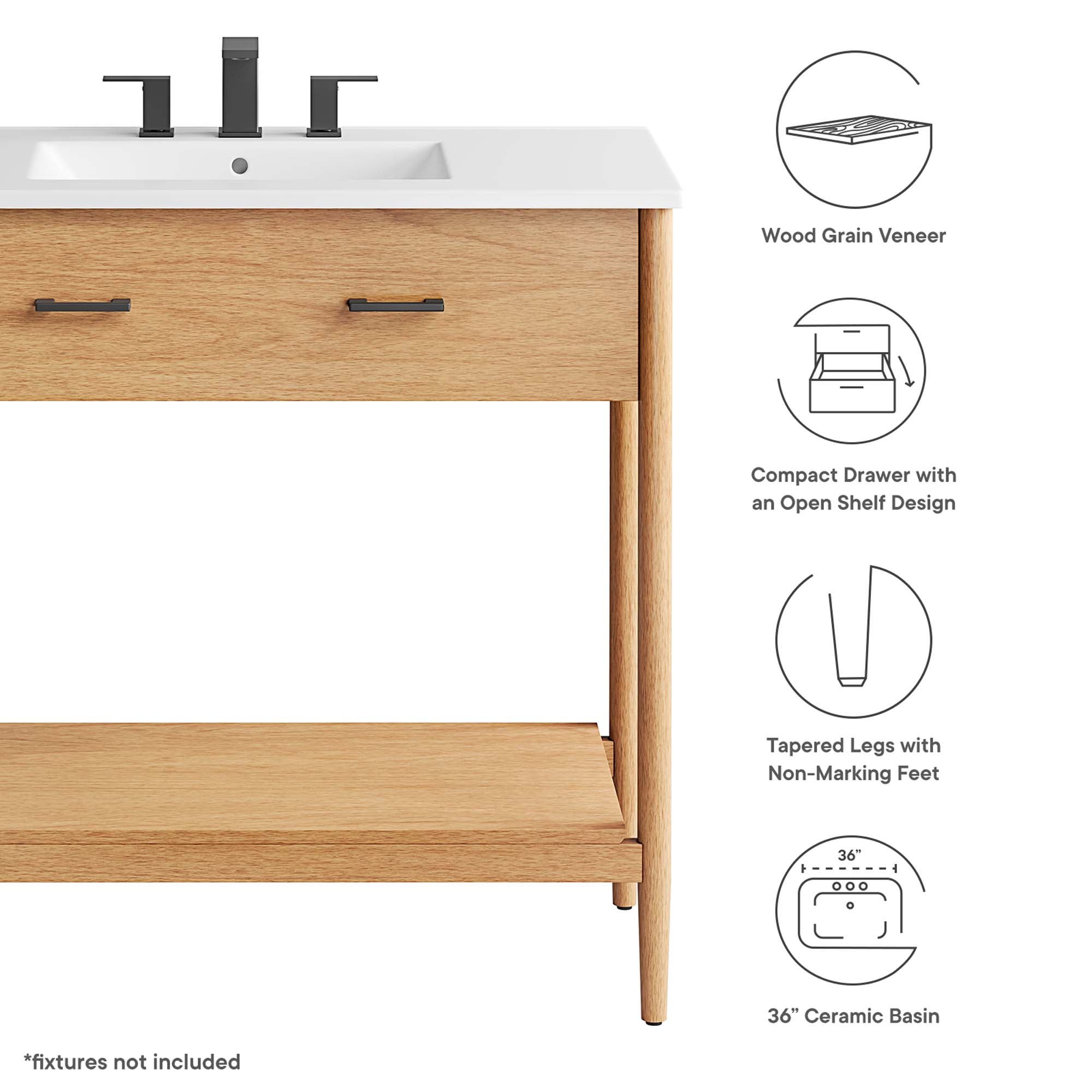 Zaire 36" Bathroom Vanity by Modway