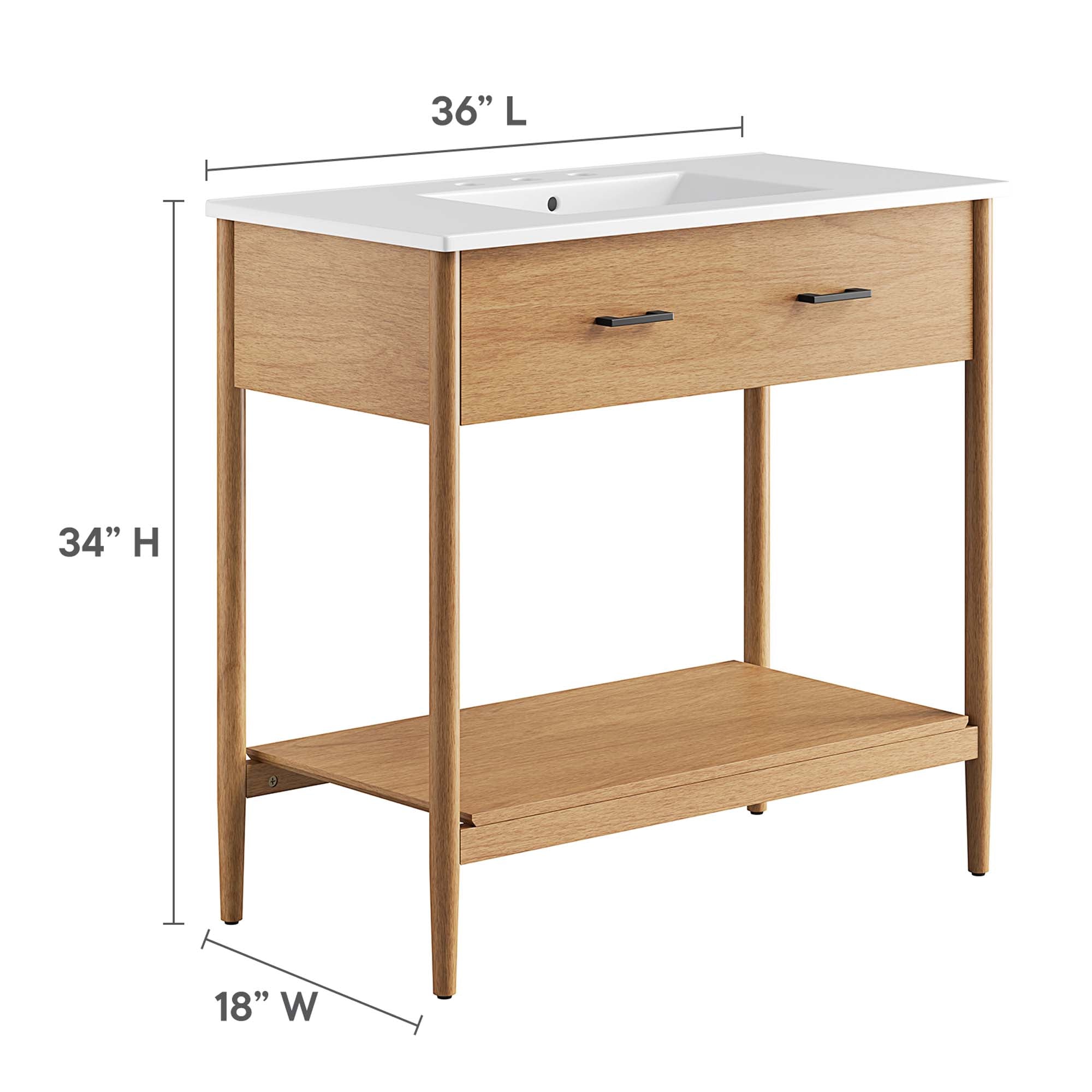 Zaire 36" Bathroom Vanity by Modway