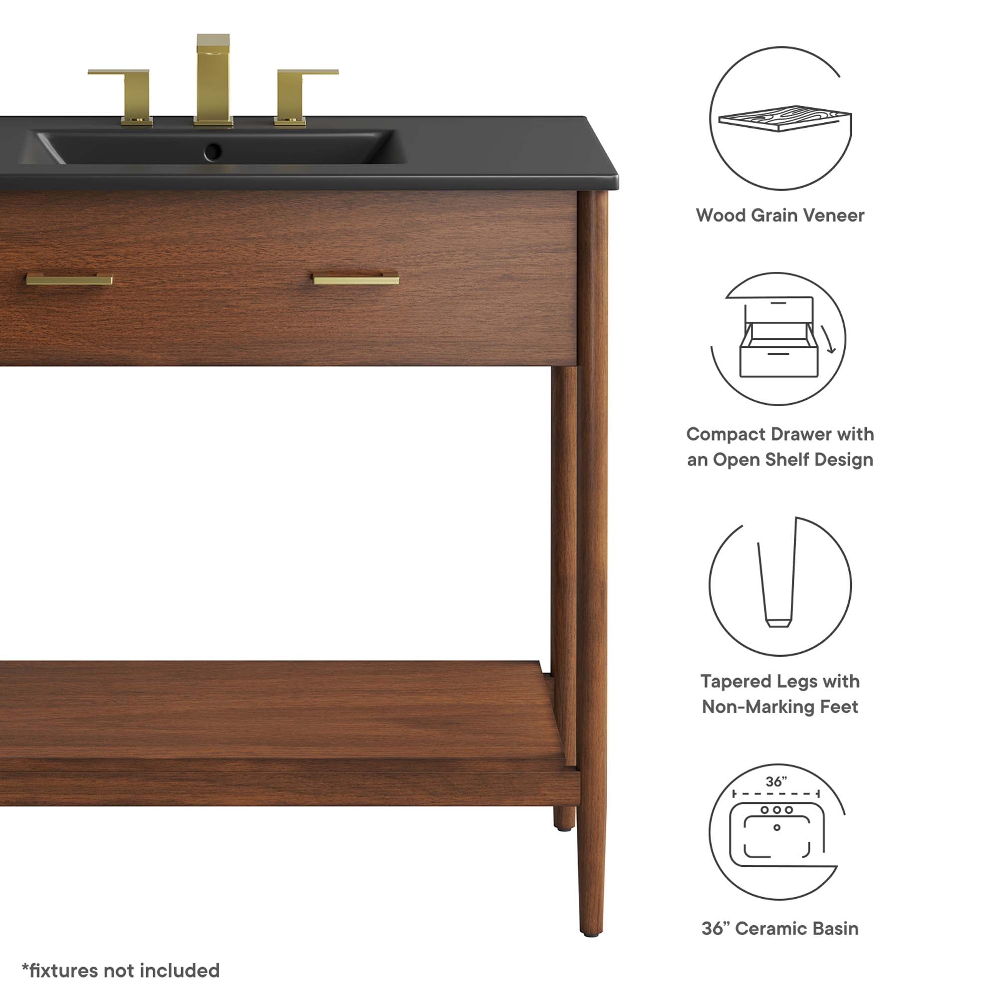 Zaire 36" Bathroom Vanity by Modway
