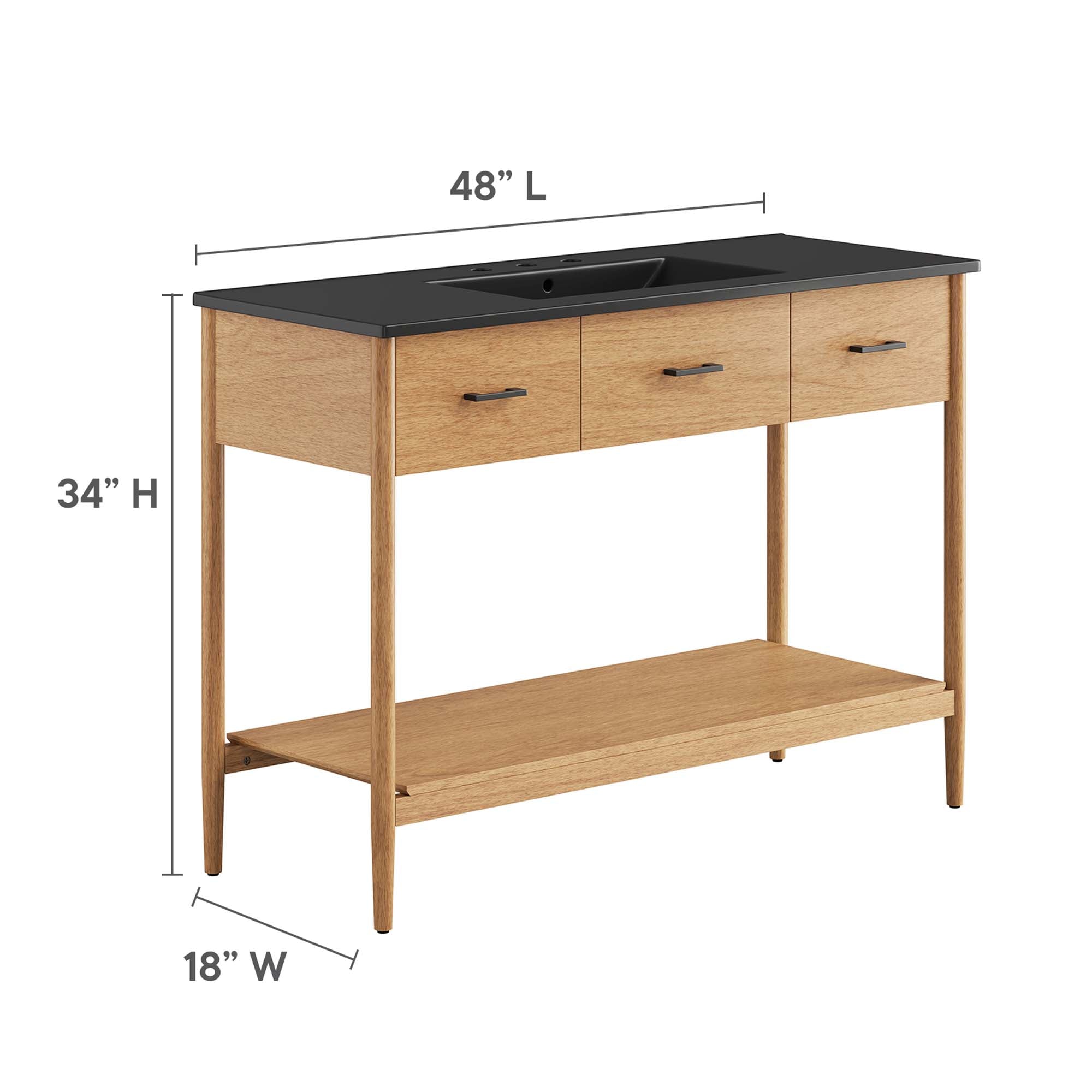 Zaire 48" Single Sink Bathroom Vanity by Modway