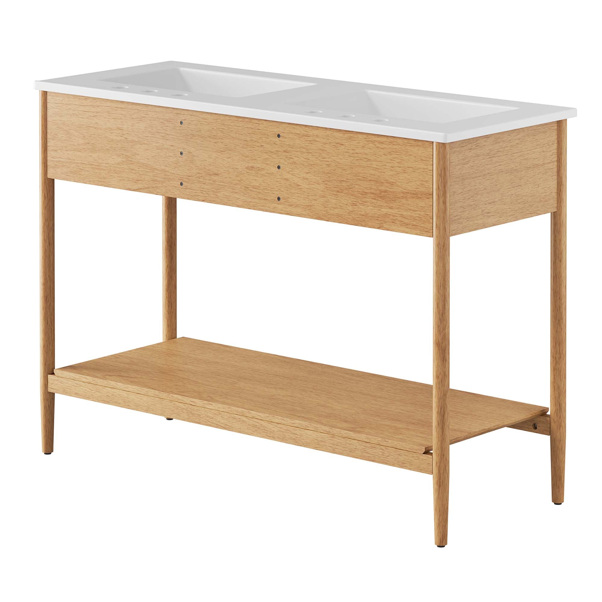 Zaire 48" Double Sink Bathroom Vanity by Modway