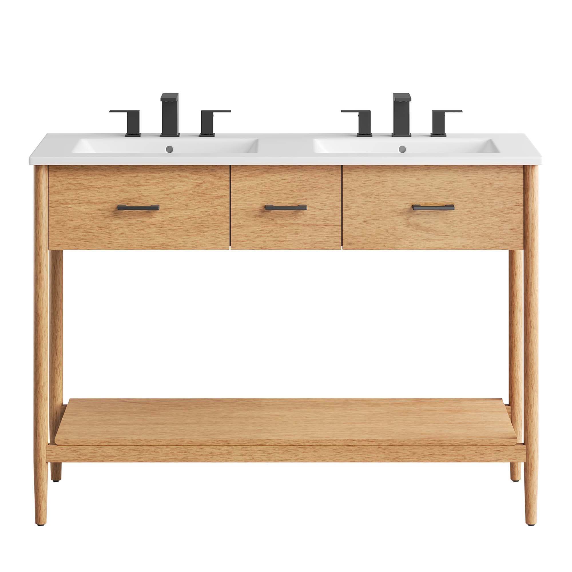 Zaire 48" Double Sink Bathroom Vanity by Modway