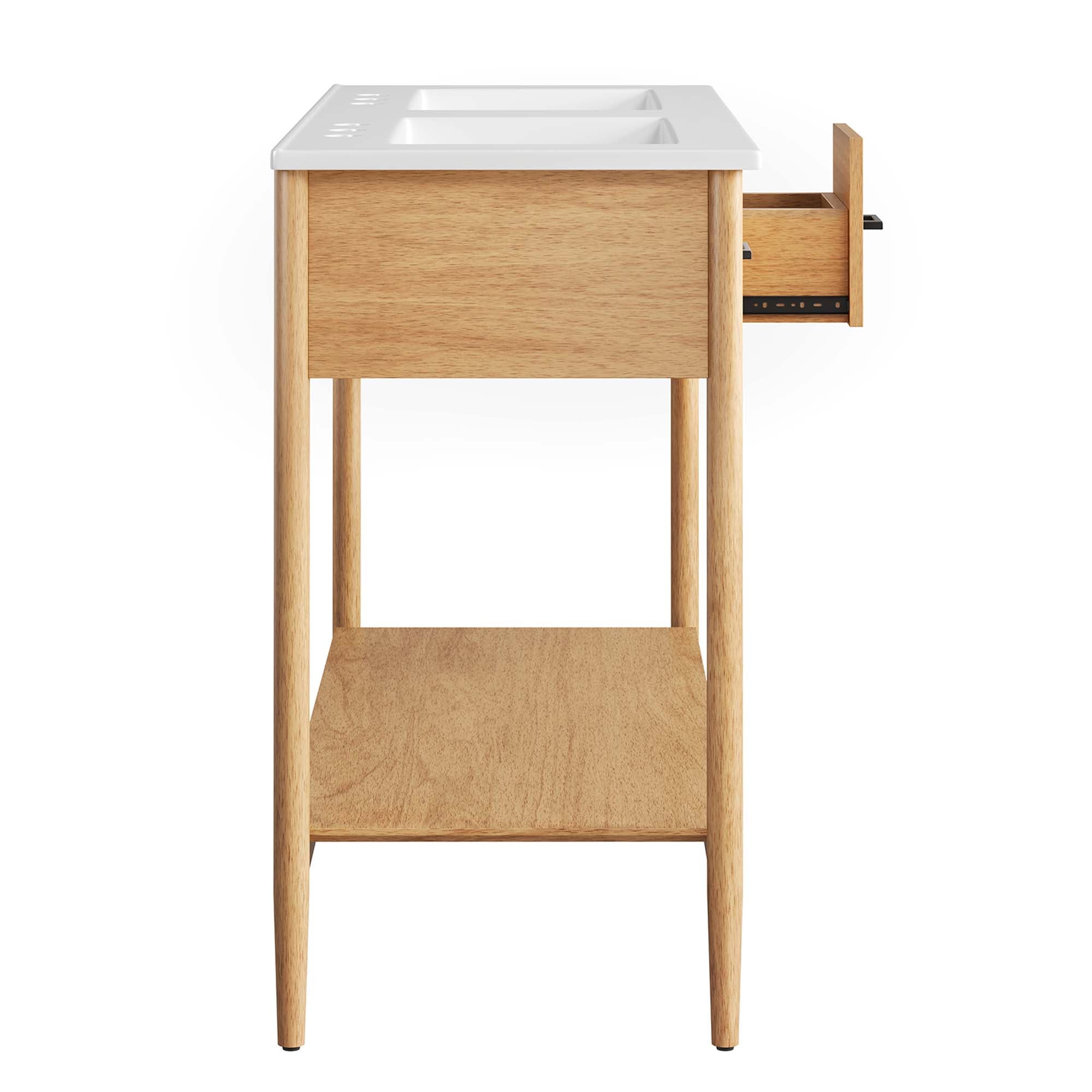 Zaire 48" Double Sink Bathroom Vanity by Modway