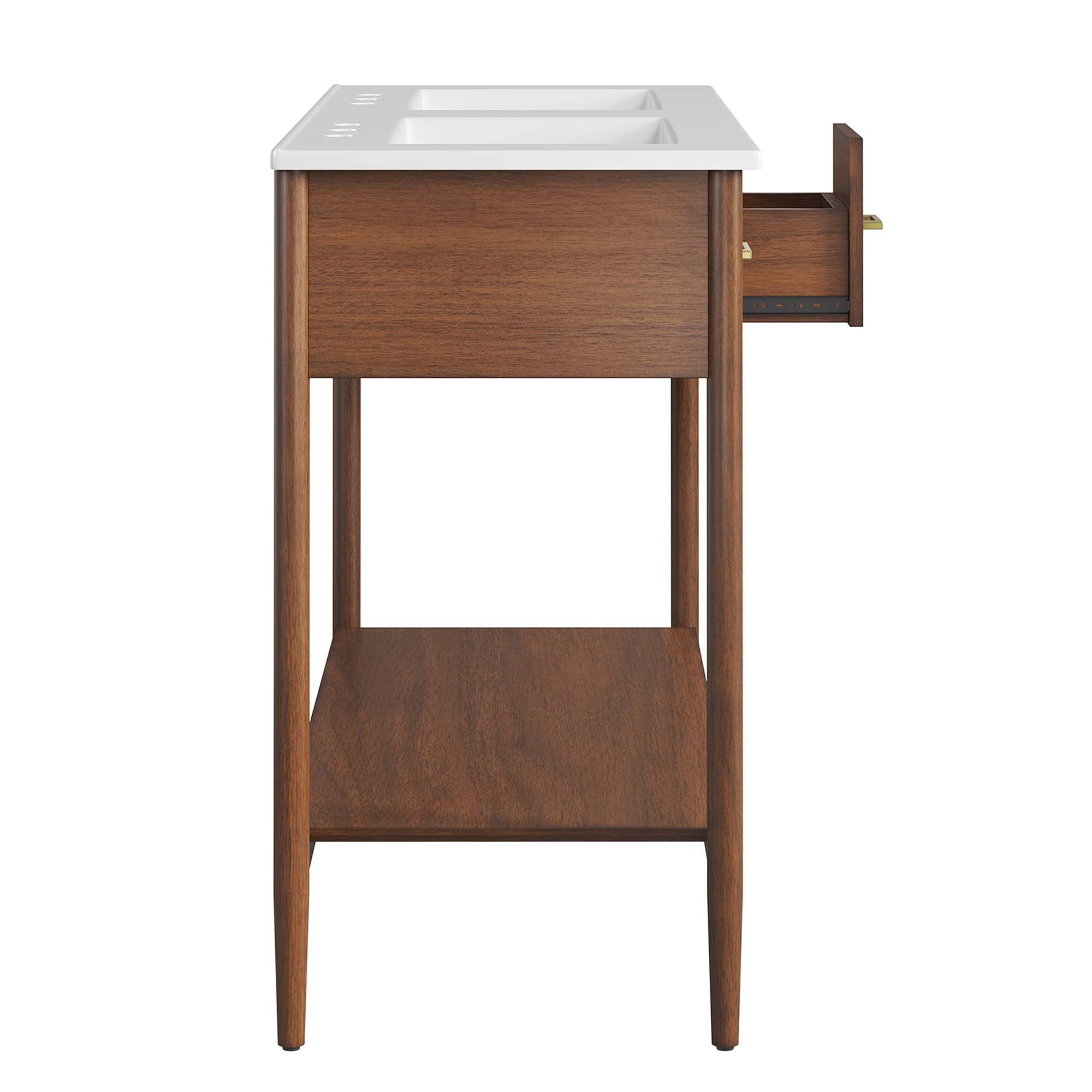 Zaire 48" Double Sink Bathroom Vanity by Modway