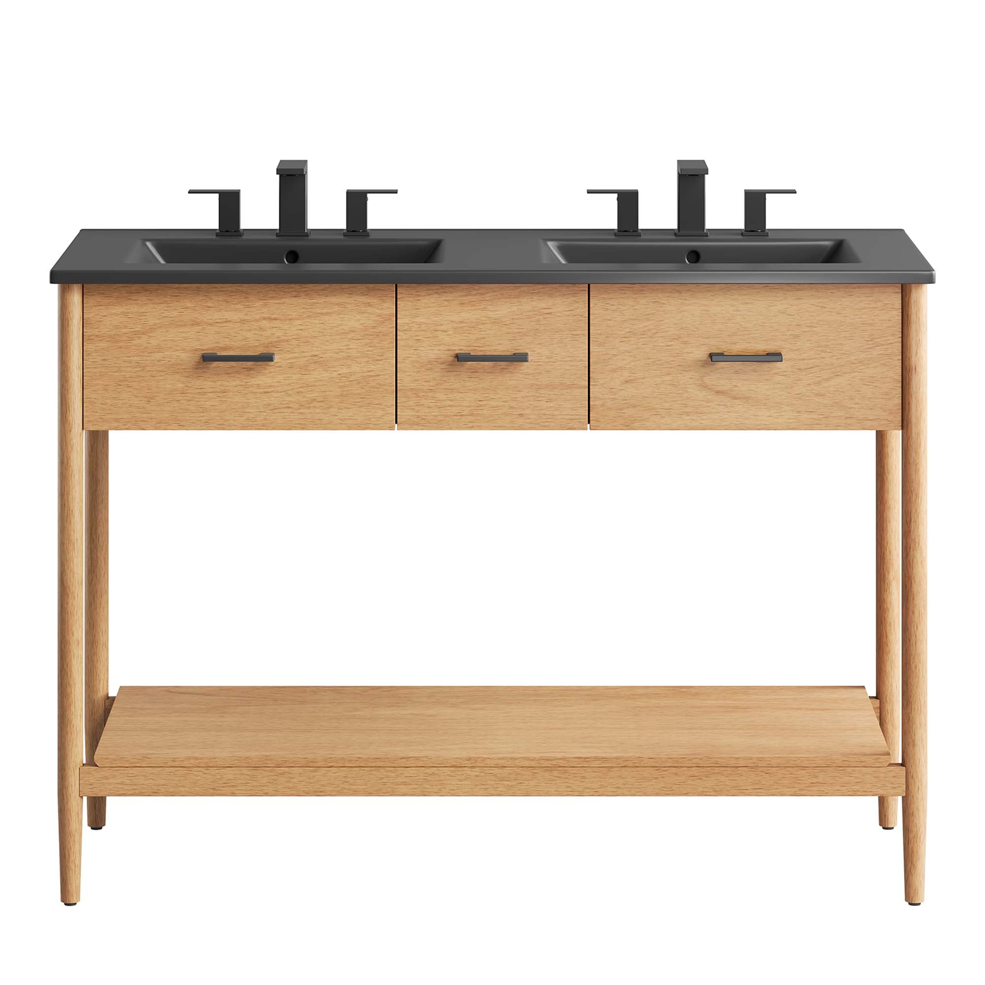 Zaire 48" Double Sink Bathroom Vanity by Modway