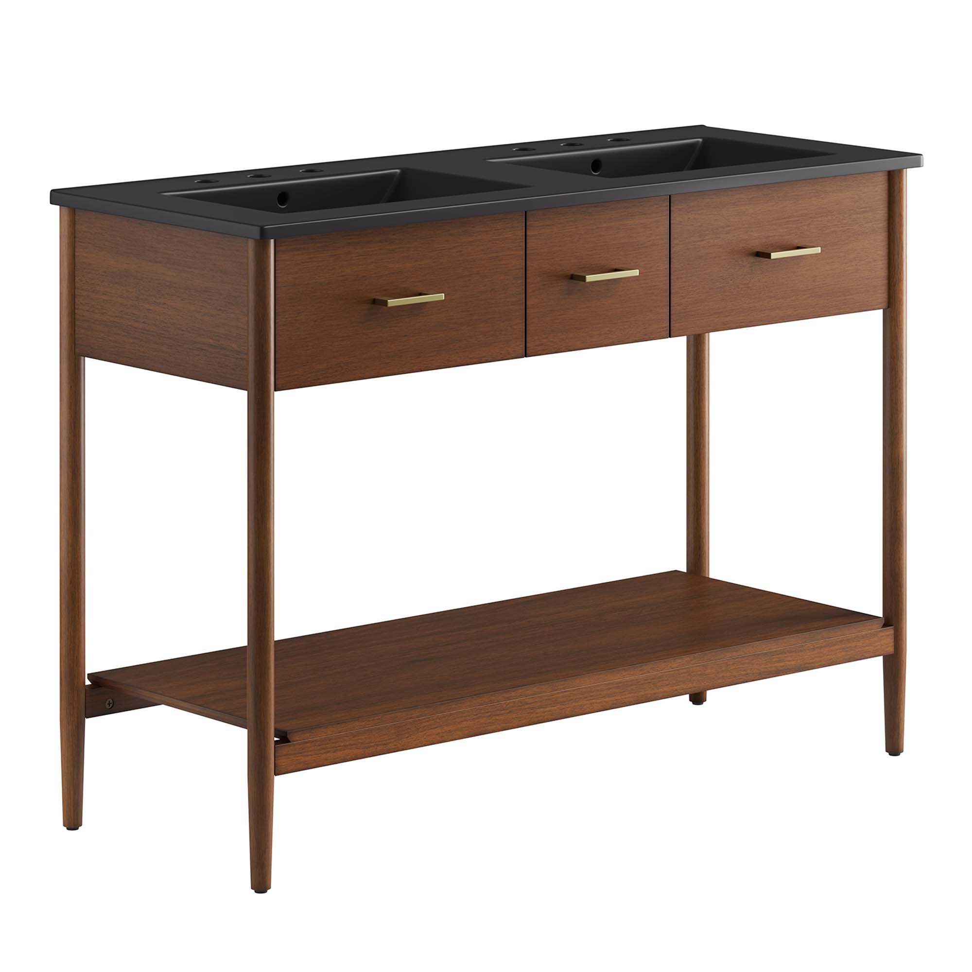 Zaire 48" Double Sink Bathroom Vanity by Modway