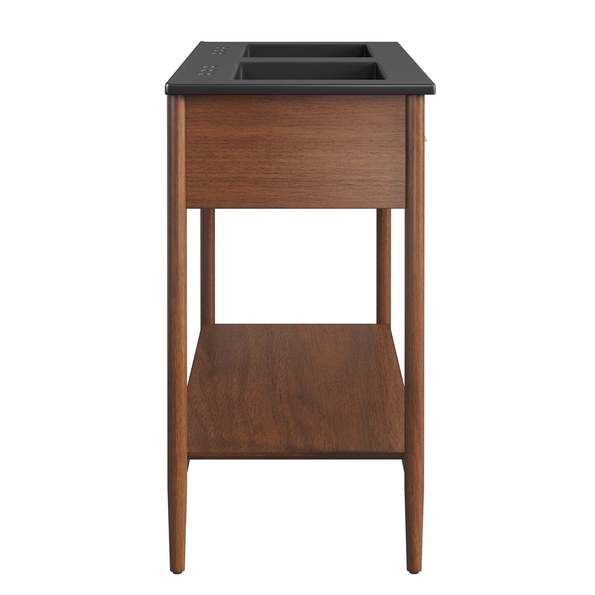 Zaire 48" Double Sink Bathroom Vanity by Modway