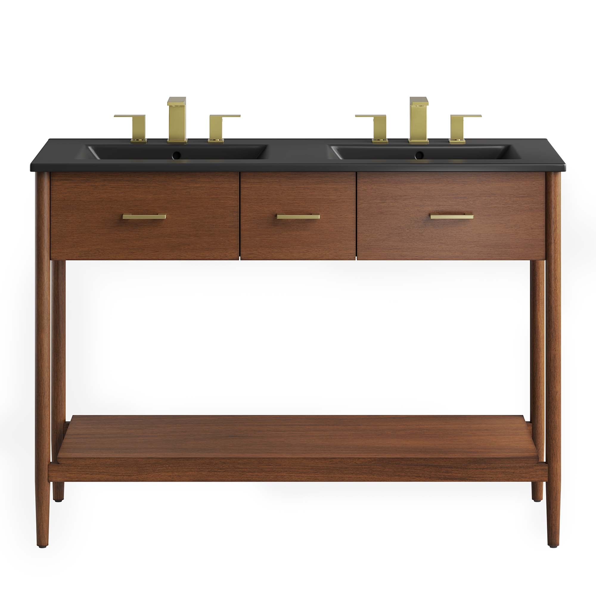 Zaire 48" Double Sink Bathroom Vanity by Modway