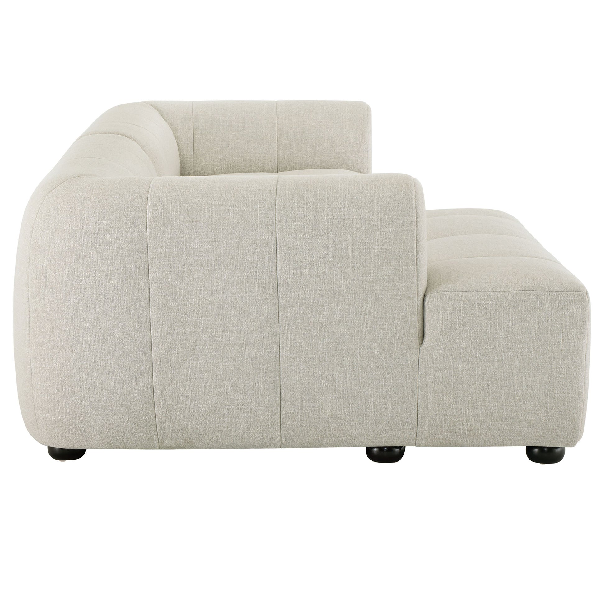 Liana Left-Facing Upholstered Fabric Modular Sofa with Chaise by Modway - Best Buy Furniture