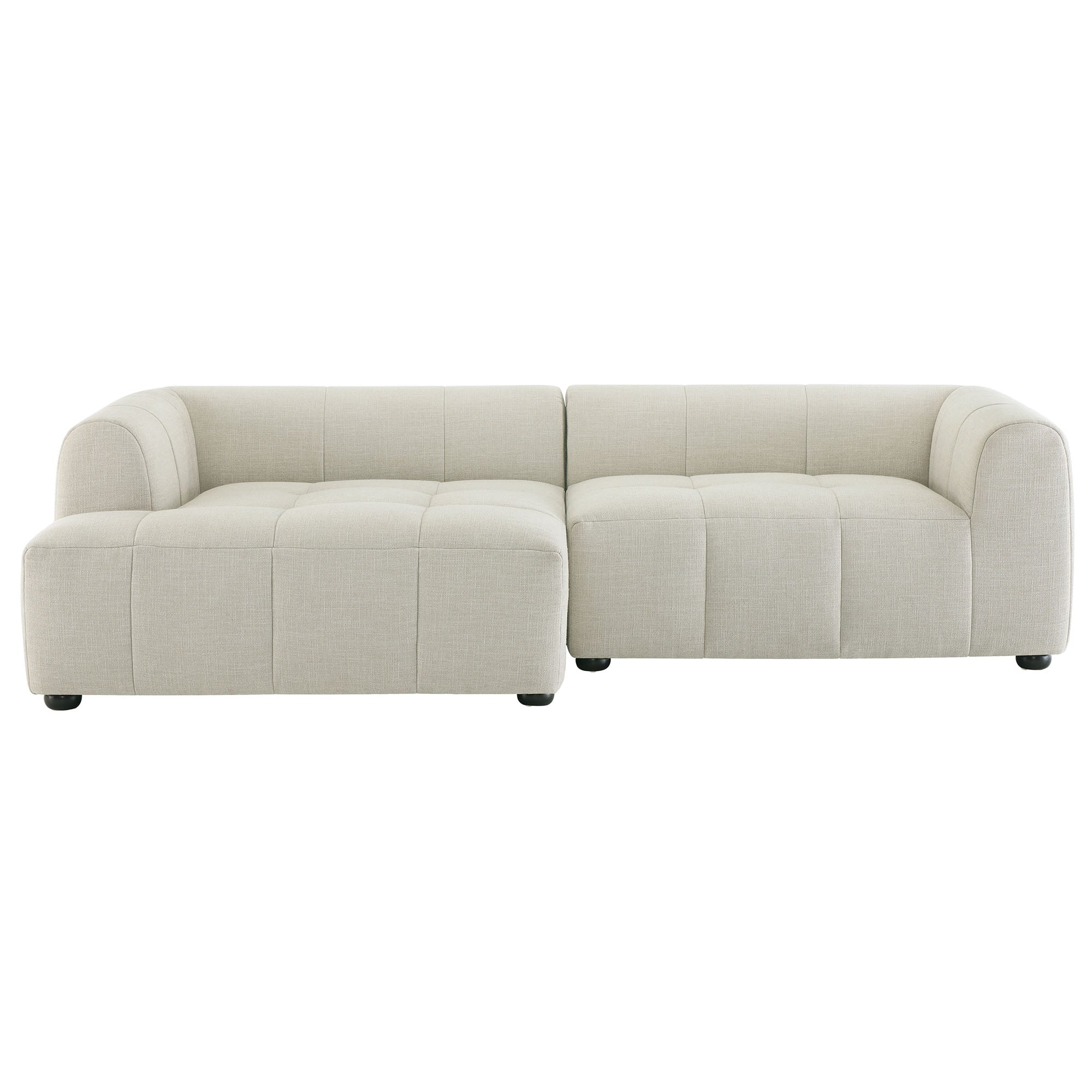 Liana Left-Facing Upholstered Fabric Modular Sofa with Chaise by Modway - Best Buy Furniture
