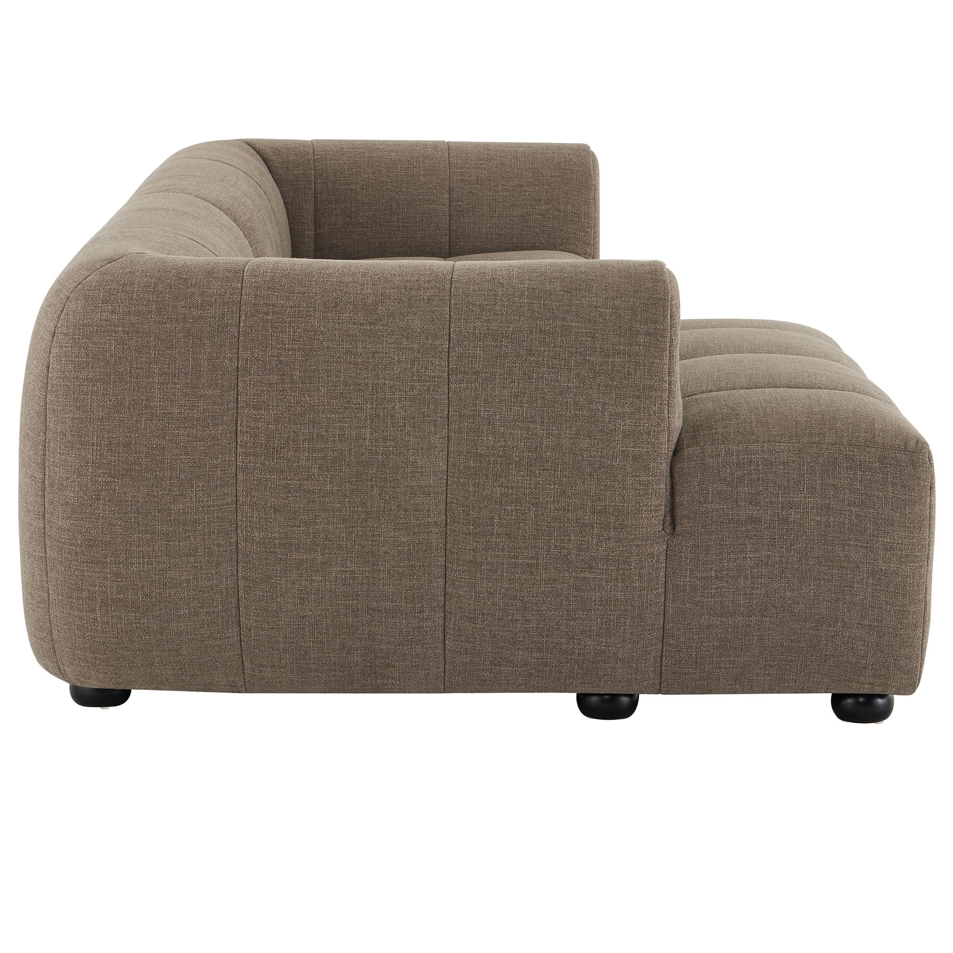 Liana Left-Facing Upholstered Fabric Modular Sofa with Chaise by Modway - Best Buy Furniture