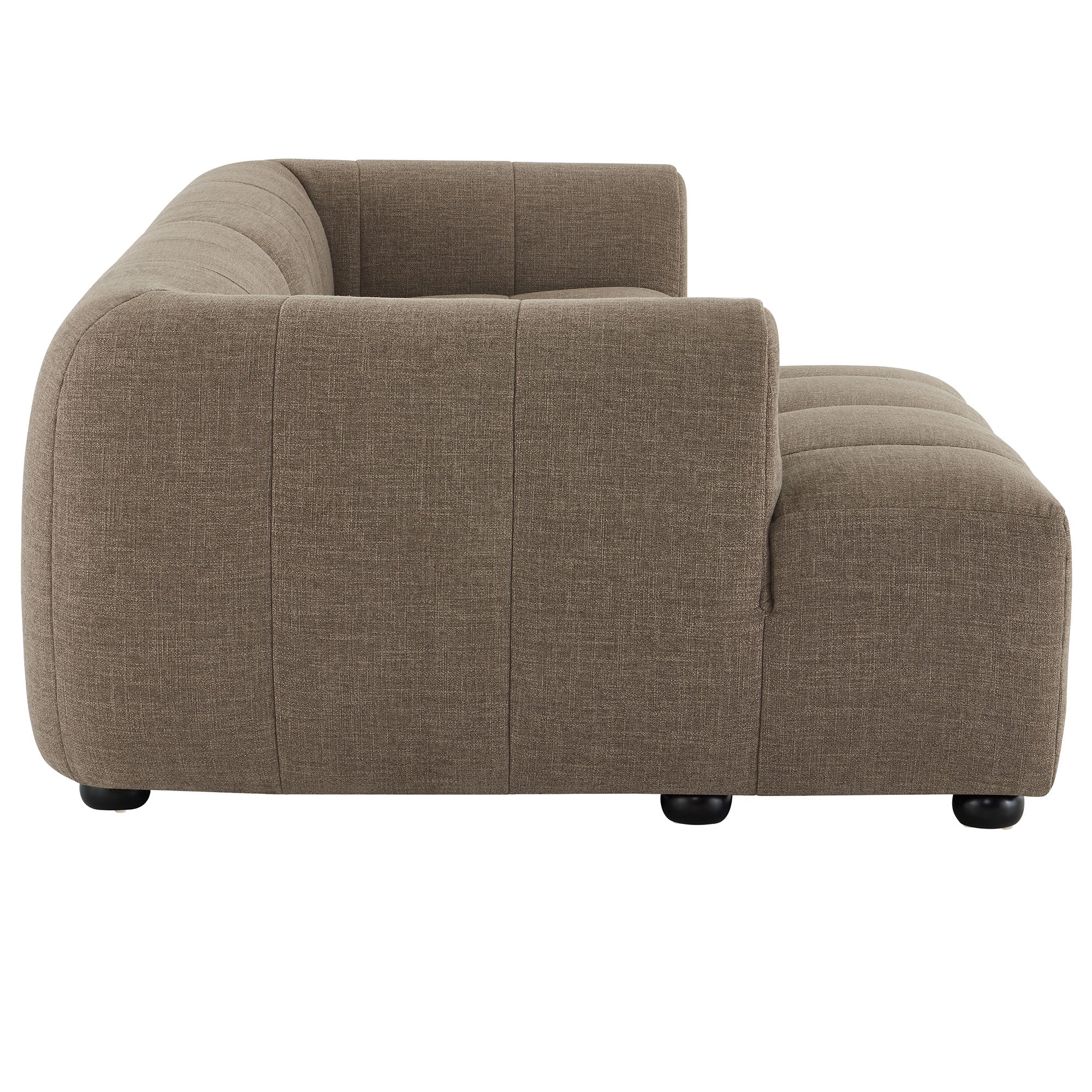 Liana Left-Facing Upholstered Fabric Modular Sofa with Chaise by Modway - Best Buy Furniture
