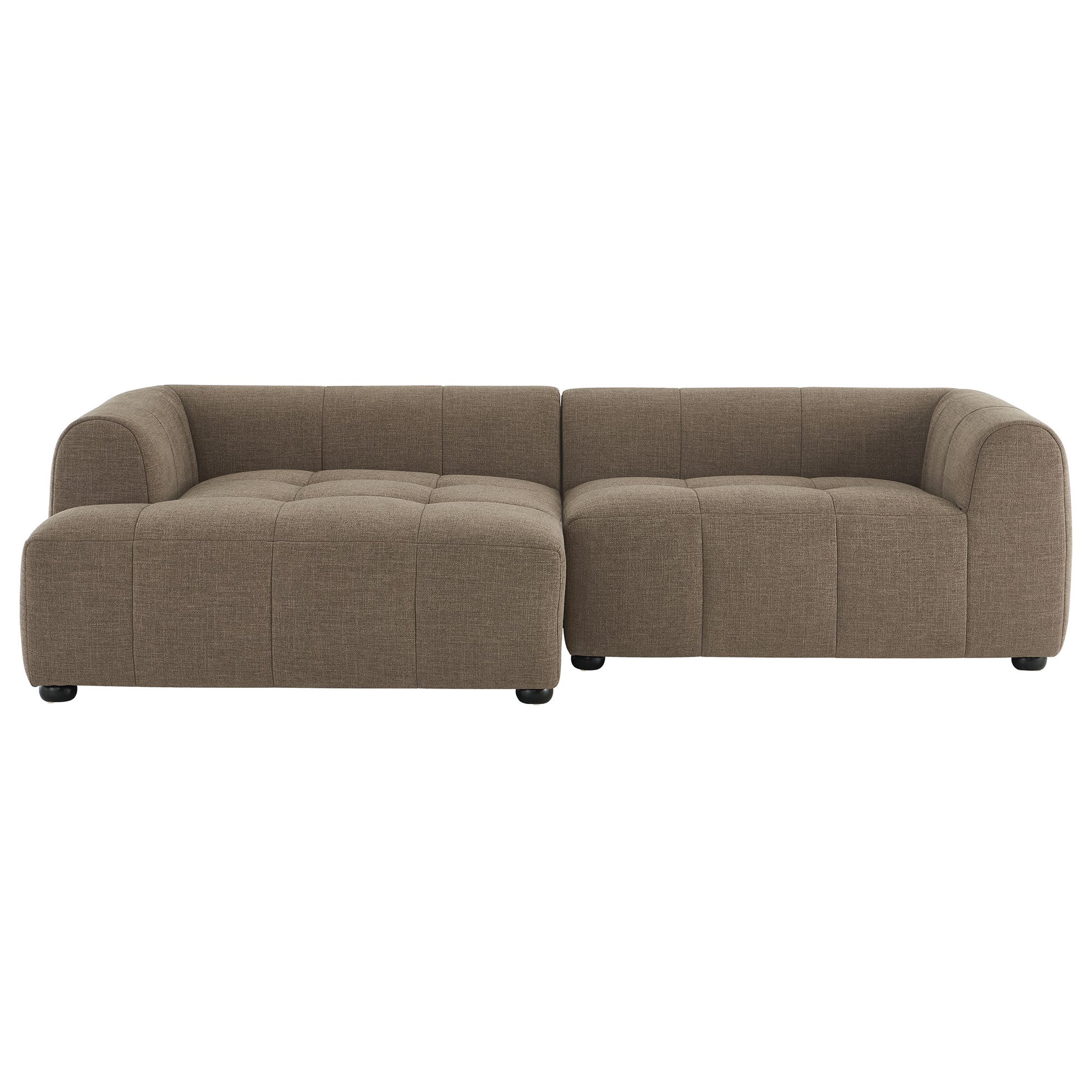 Liana Left-Facing Upholstered Fabric Modular Sofa with Chaise by Modway - Best Buy Furniture