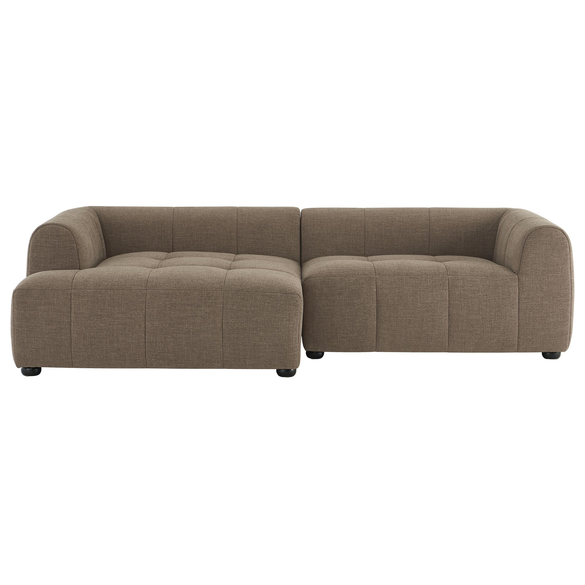 Liana Left-Facing Upholstered Fabric Modular Sofa with Chaise by Modway - Best Buy Furniture