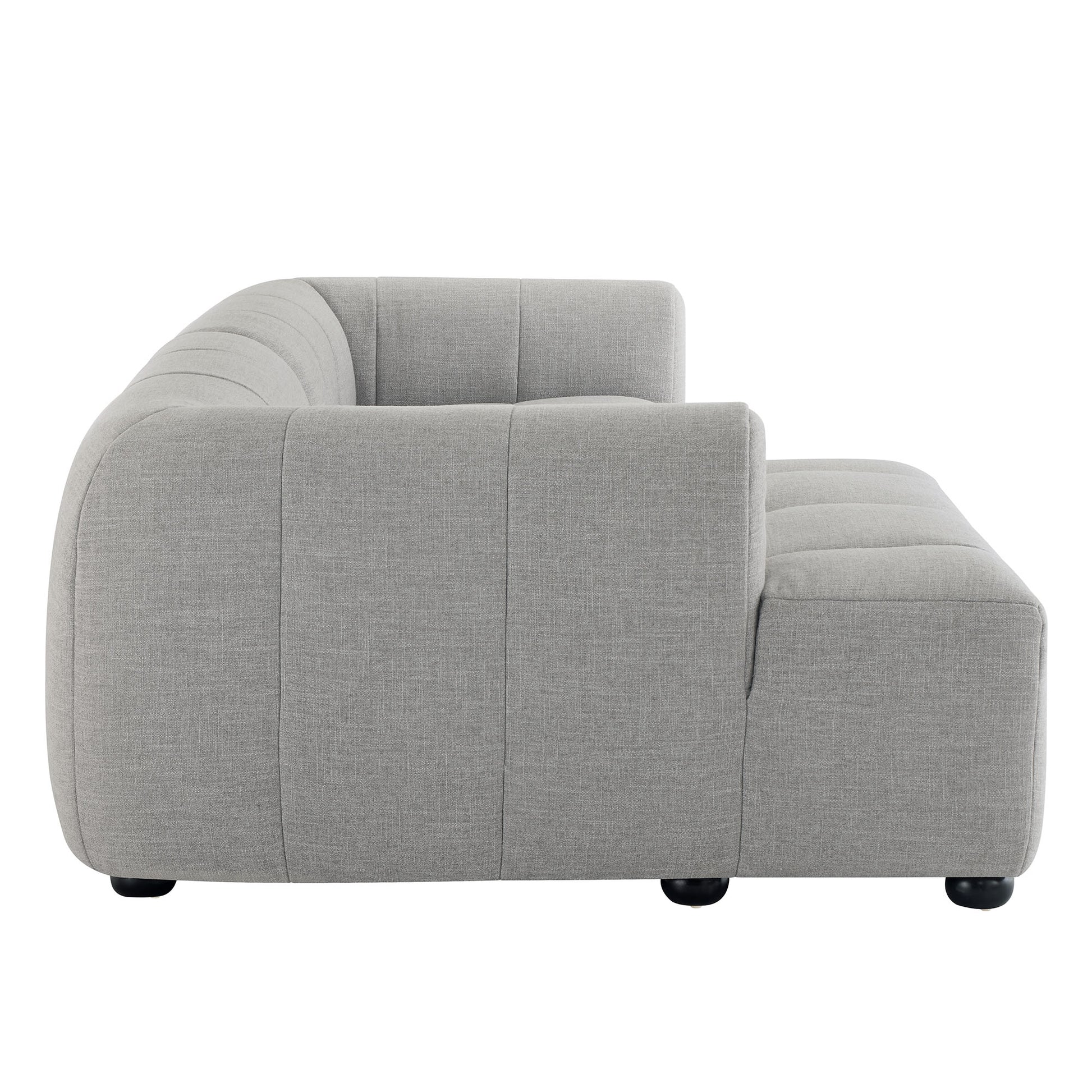 Liana Left-Facing Upholstered Fabric Modular Sofa with Chaise by Modway - Best Buy Furniture