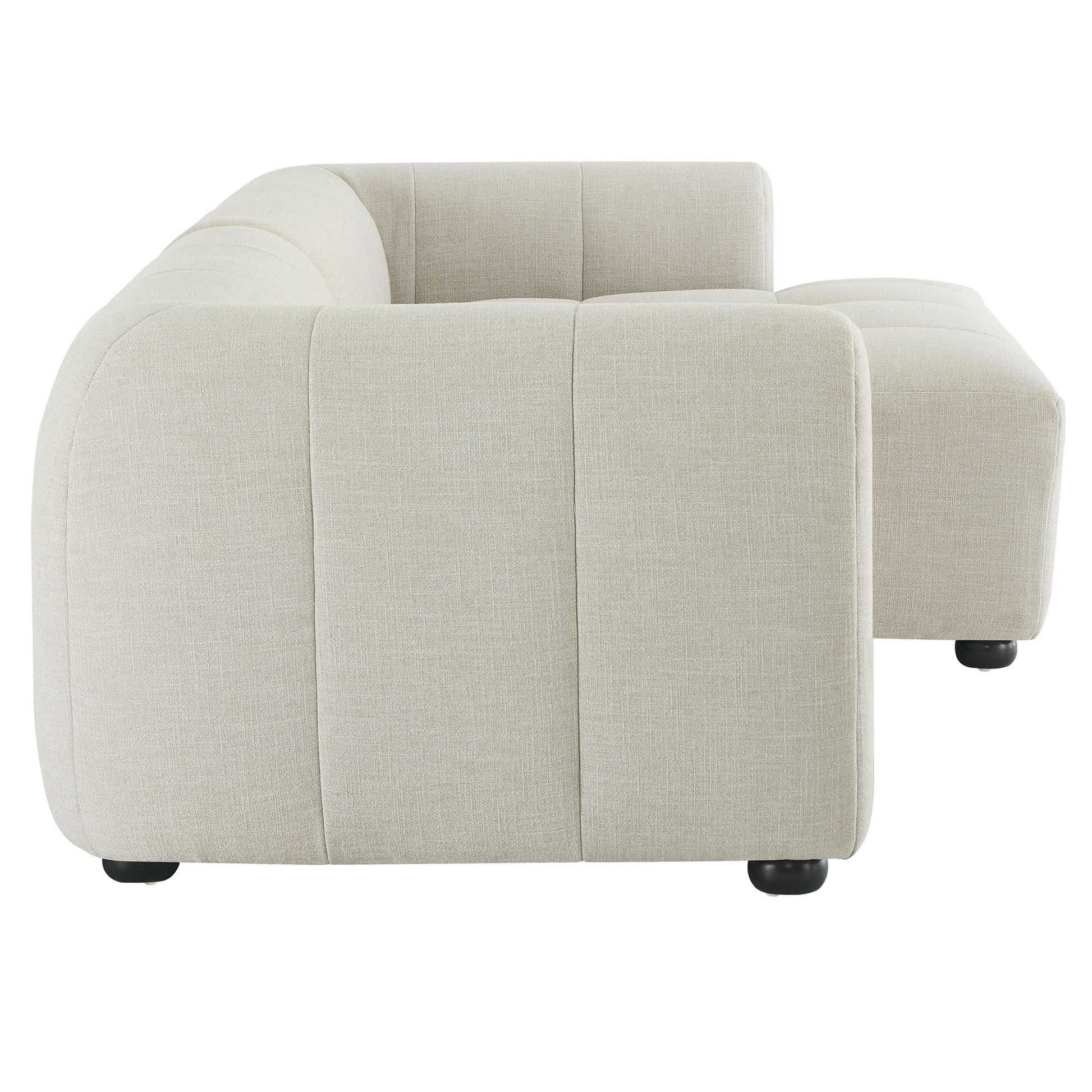 Liana Right-Facing Upholstered Fabric Modular Sofa with Chaise by Modway - Best Buy Furniture
