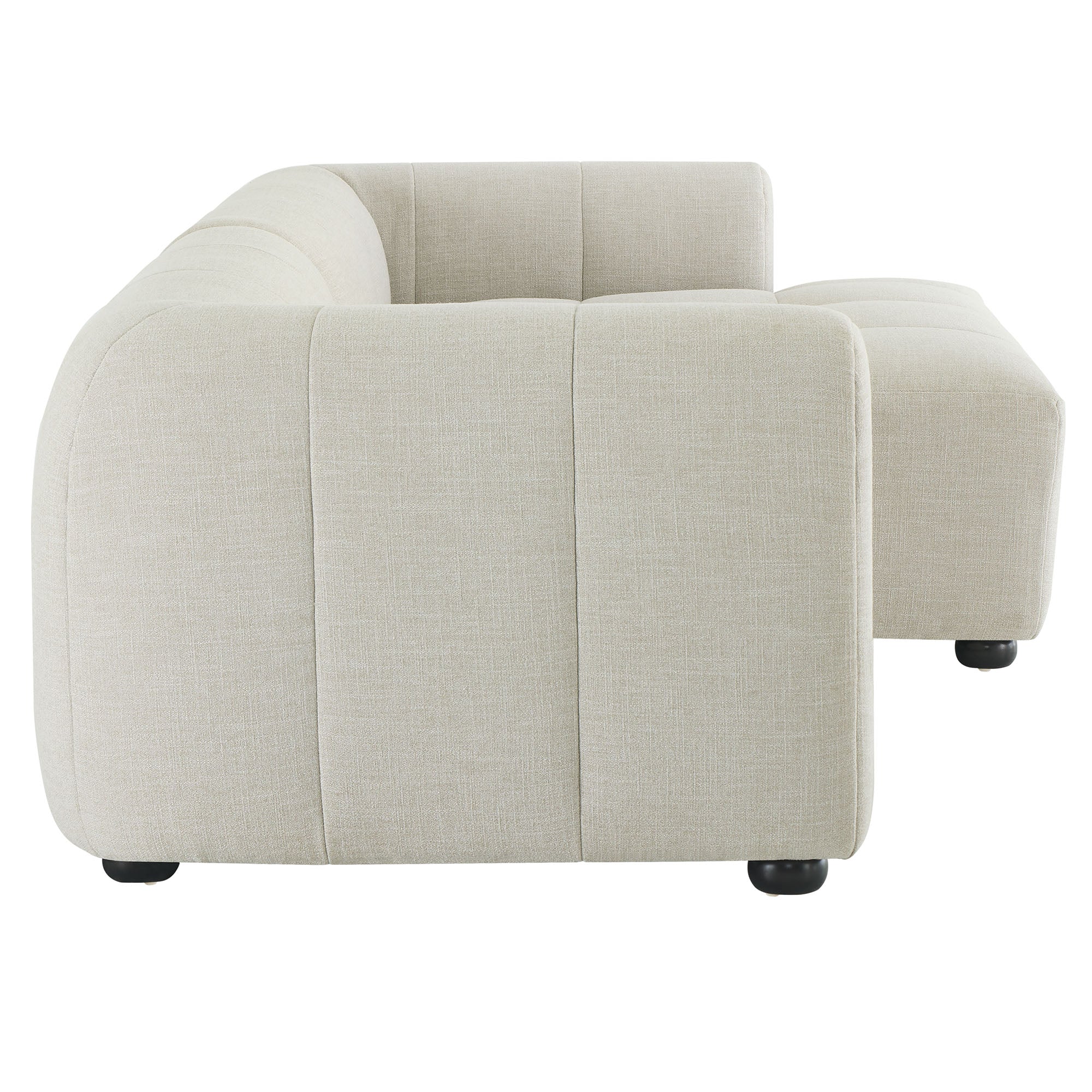 Liana Right-Facing Upholstered Fabric Modular Sofa with Chaise by Modway - Best Buy Furniture