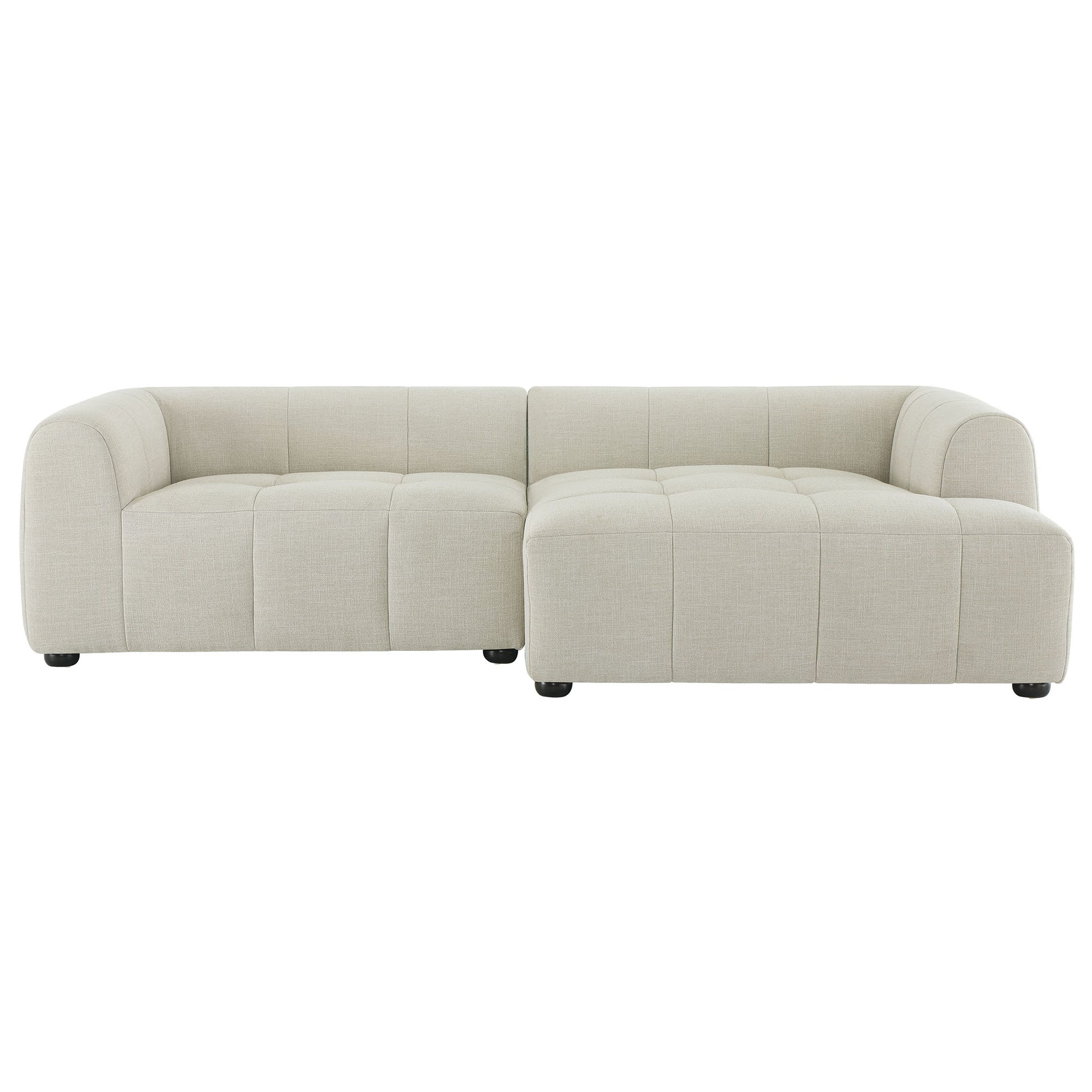 Liana Right-Facing Upholstered Fabric Modular Sofa with Chaise by Modway - Best Buy Furniture