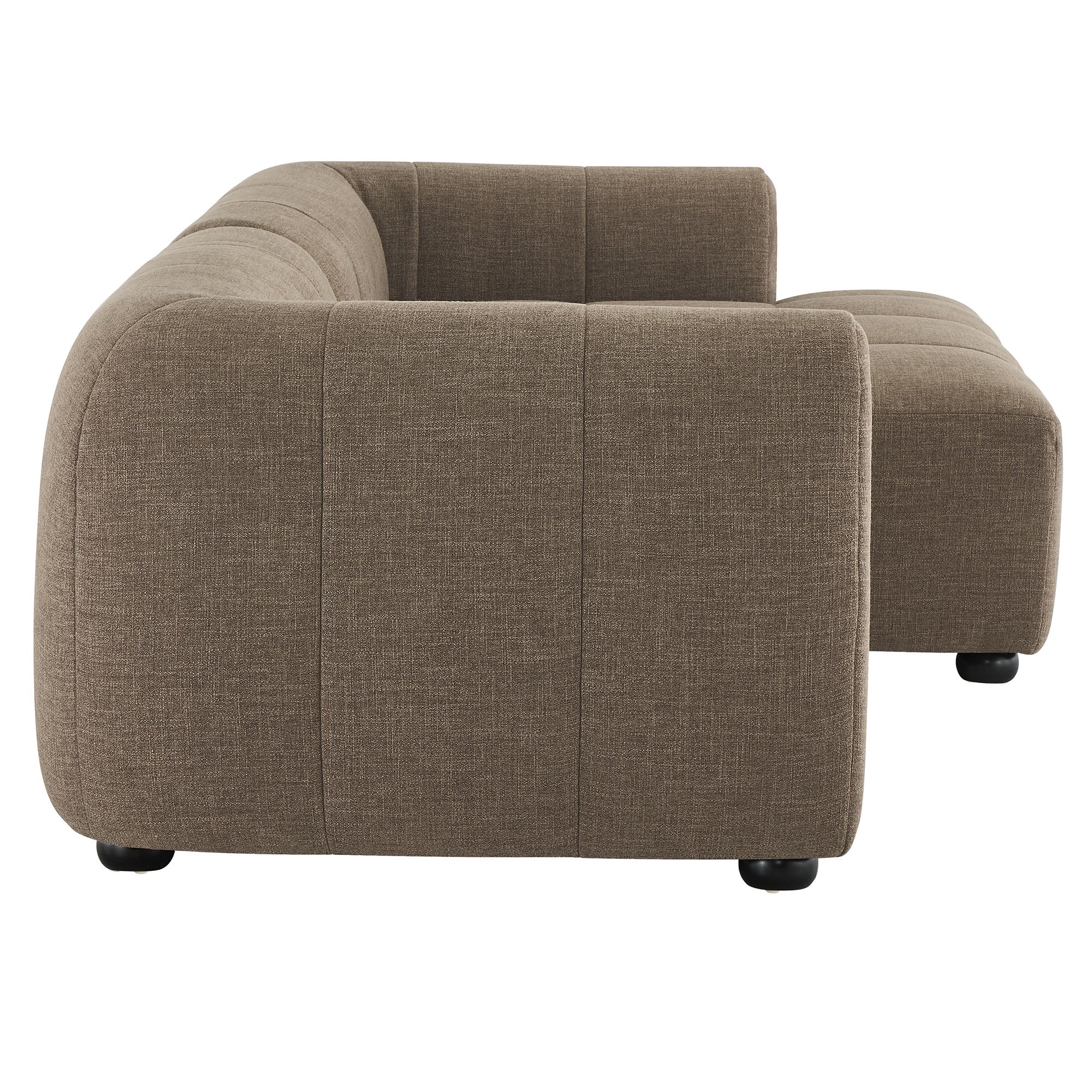 Liana Right-Facing Upholstered Fabric Modular Sofa with Chaise by Modway - Best Buy Furniture