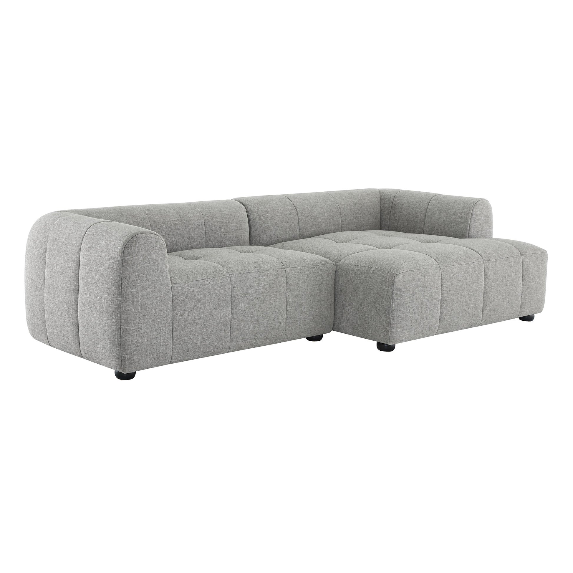 Liana Right-Facing Upholstered Fabric Modular Sofa with Chaise by Modway - Best Buy Furniture