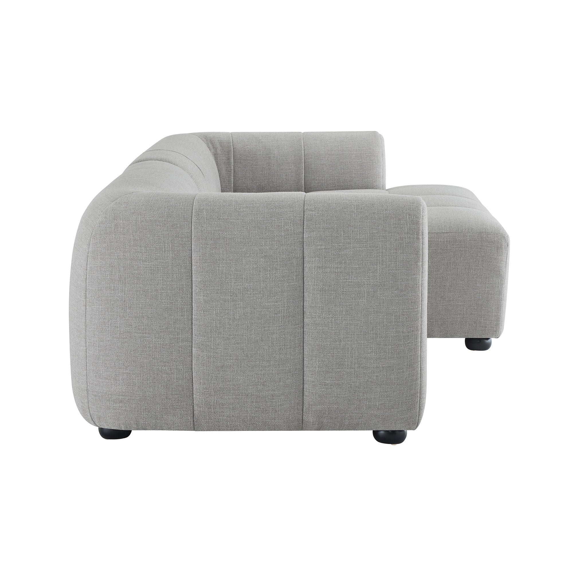 Liana Right-Facing Upholstered Fabric Modular Sofa with Chaise by Modway - Best Buy Furniture