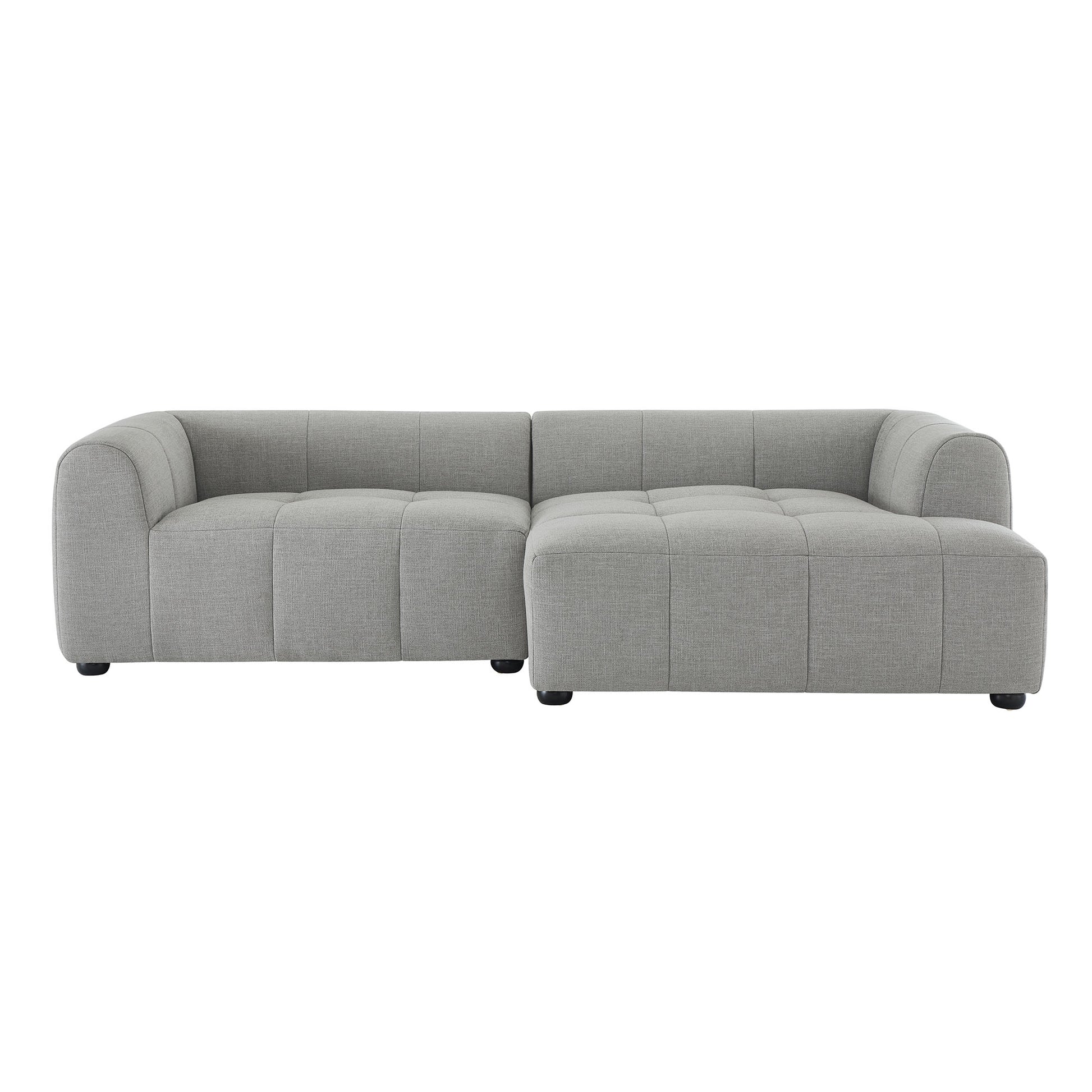 Liana Right-Facing Upholstered Fabric Modular Sofa with Chaise by Modway - Best Buy Furniture