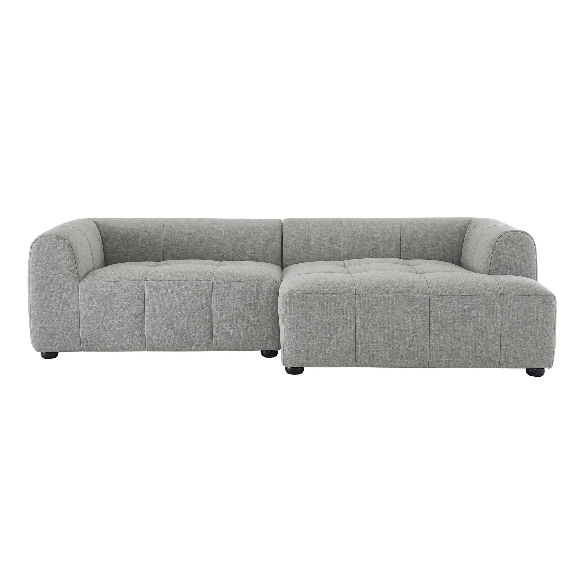 Liana Right-Facing Upholstered Fabric Modular Sofa with Chaise by Modway - Best Buy Furniture