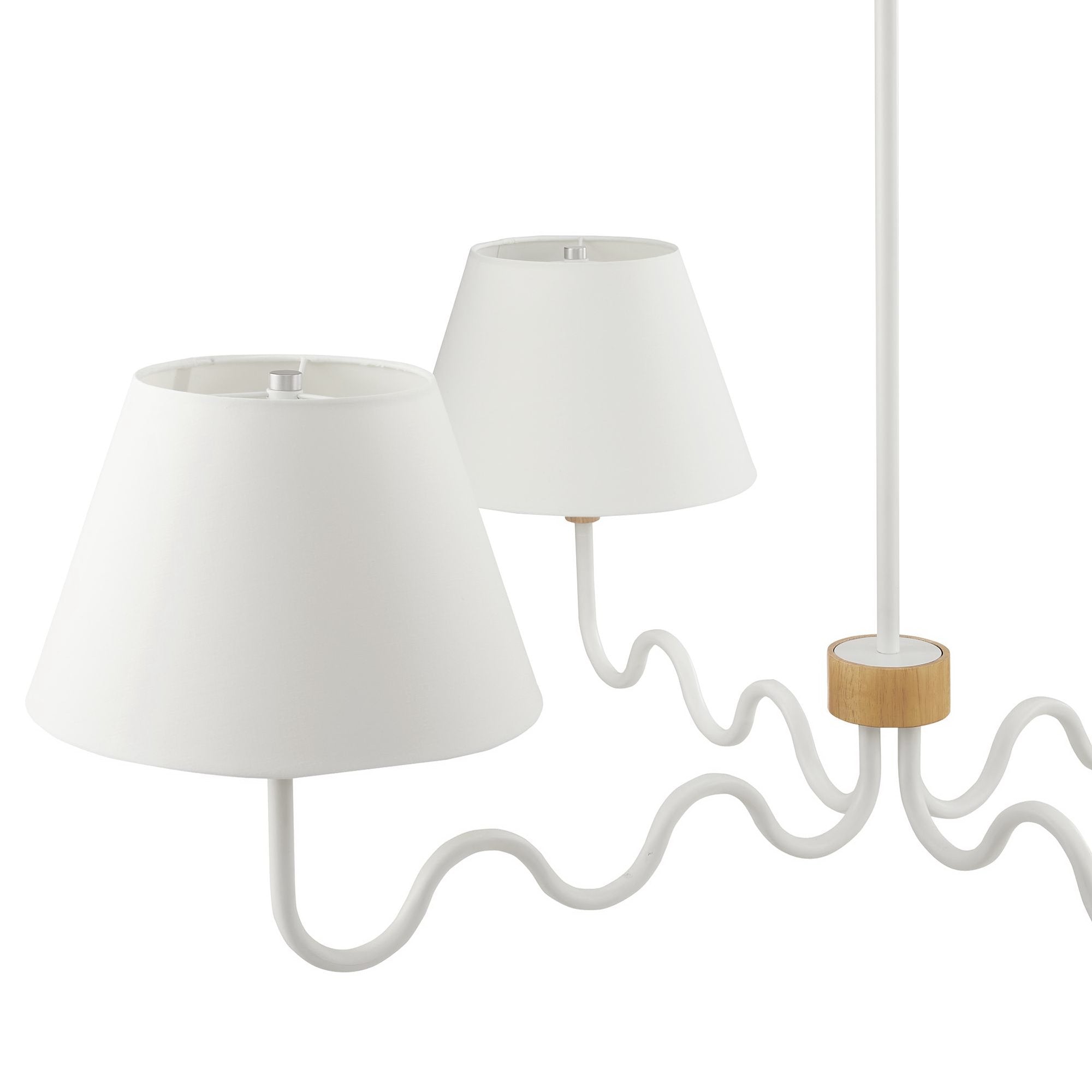 Sunlit Squiggle 4-Arm Pendant Light by Modway