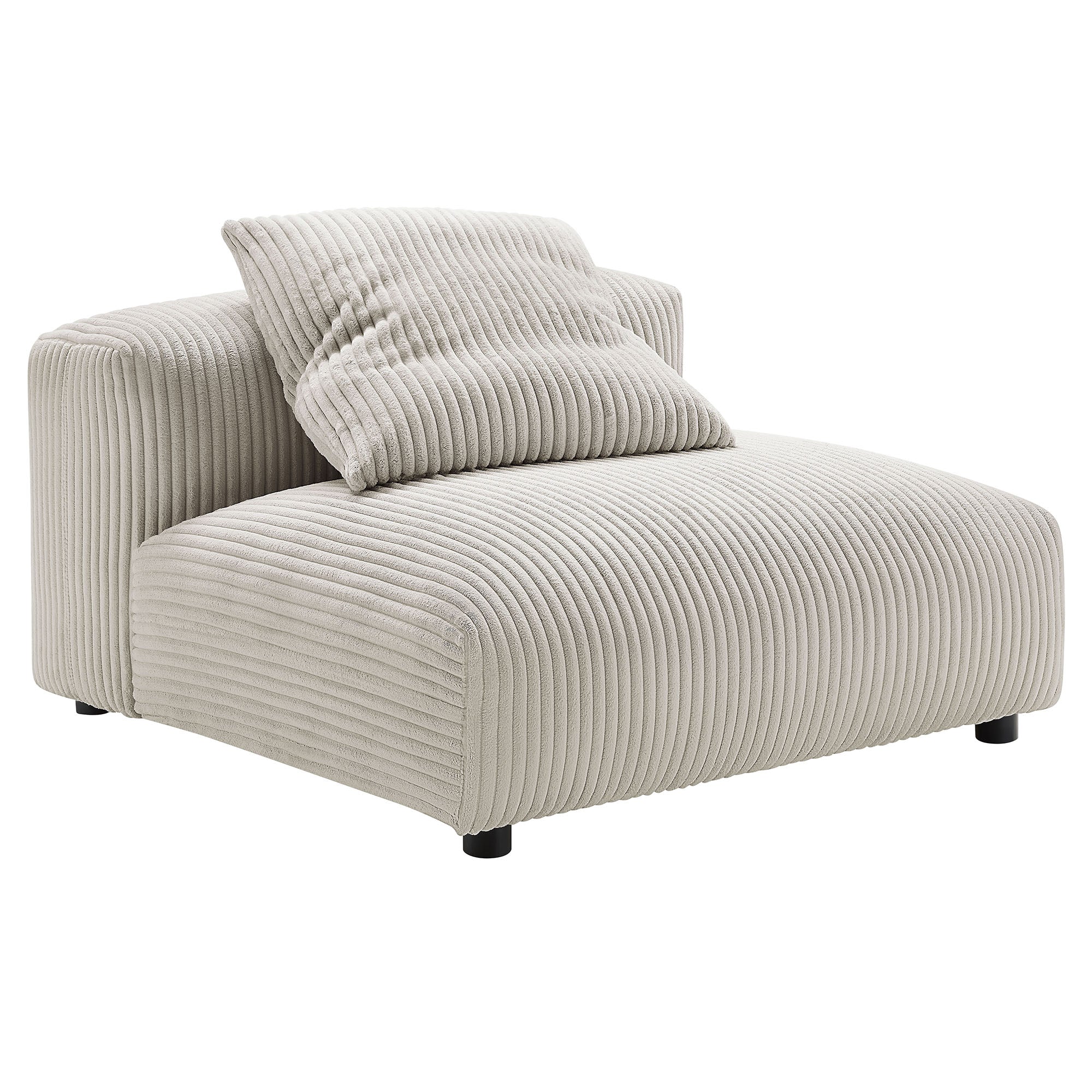 Solace Modular Corduroy Upholstered Armless Chair by Modway