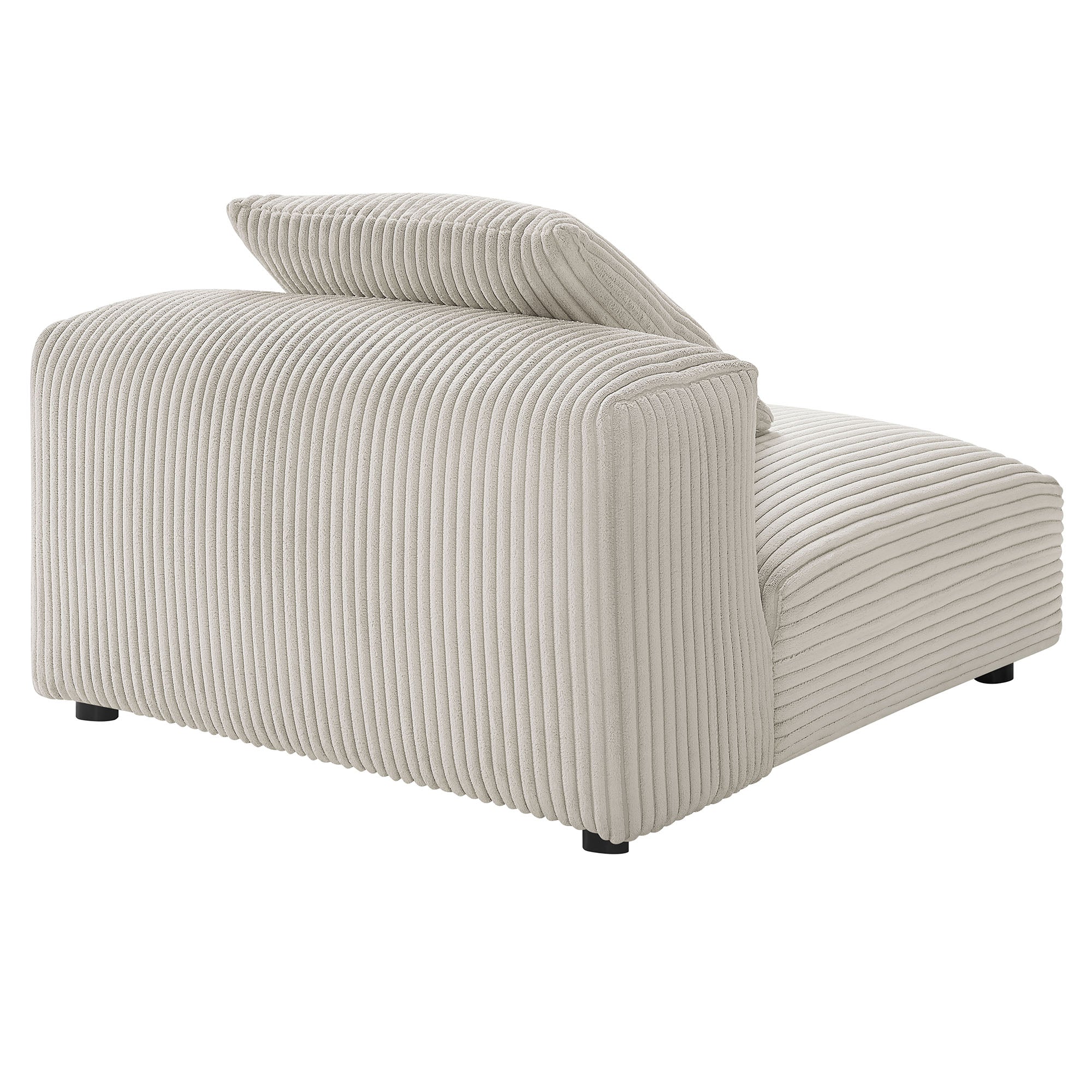 Solace Modular Corduroy Upholstered Armless Chair by Modway