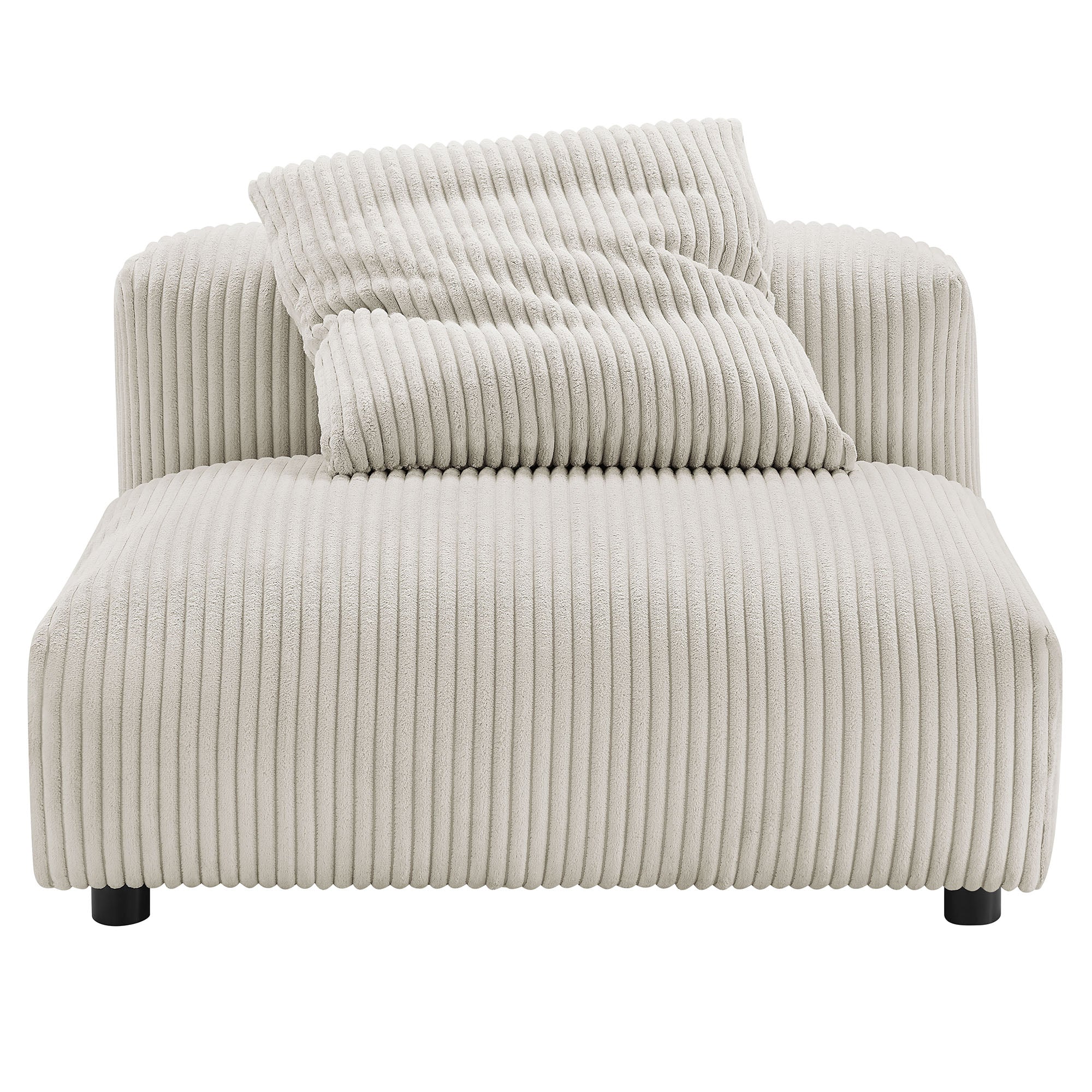 Solace Modular Corduroy Upholstered Armless Chair by Modway
