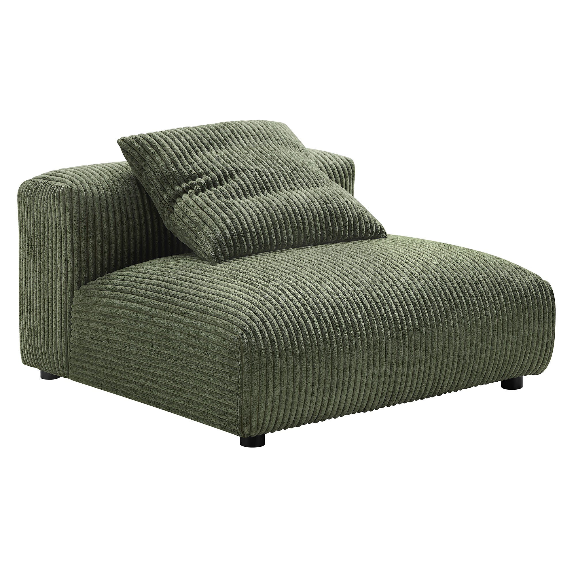 Solace Modular Corduroy Upholstered Armless Chair by Modway